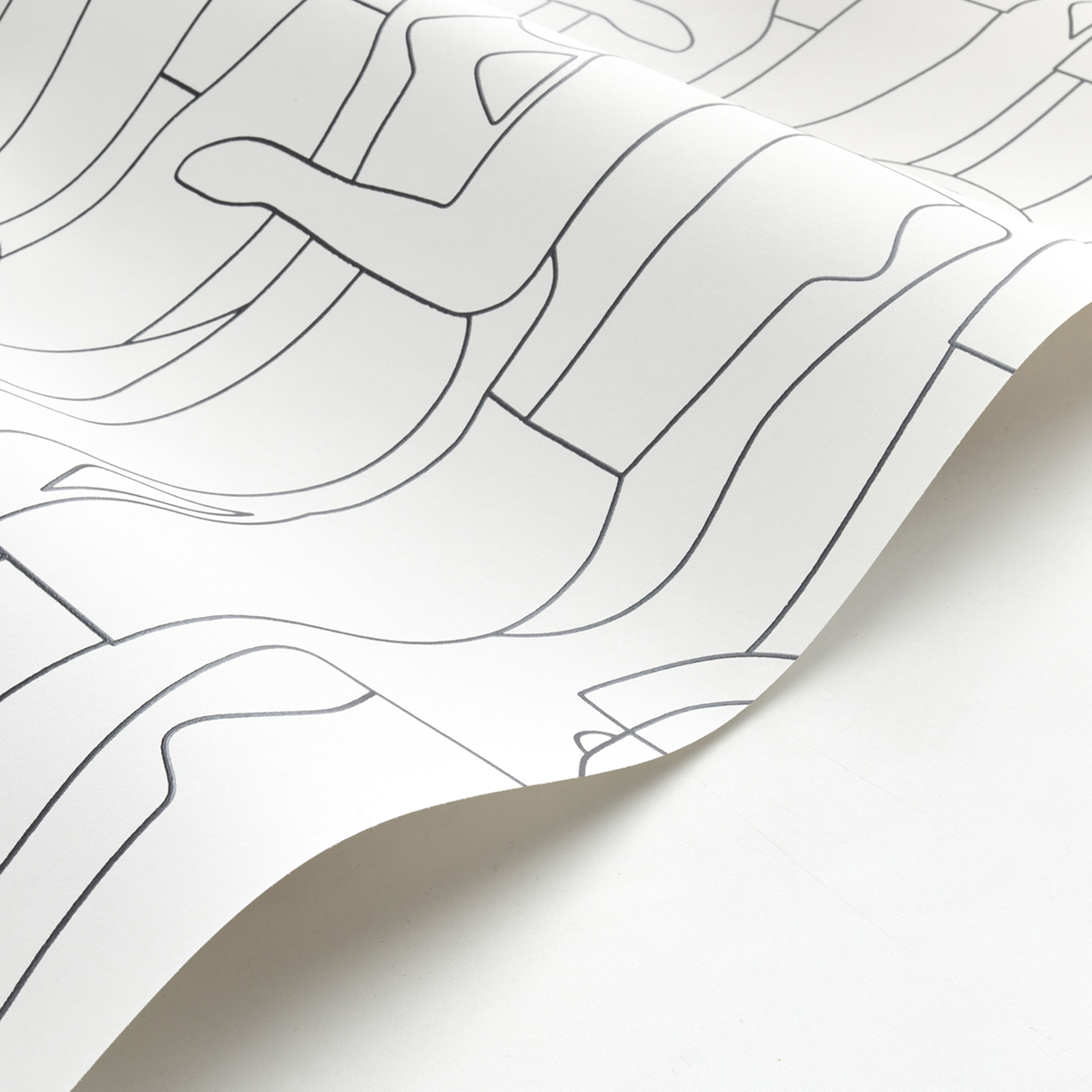 Papier peint Silhouette Model noir métal - Iconic de Casadéco AMBV | Réf. CONI88430520