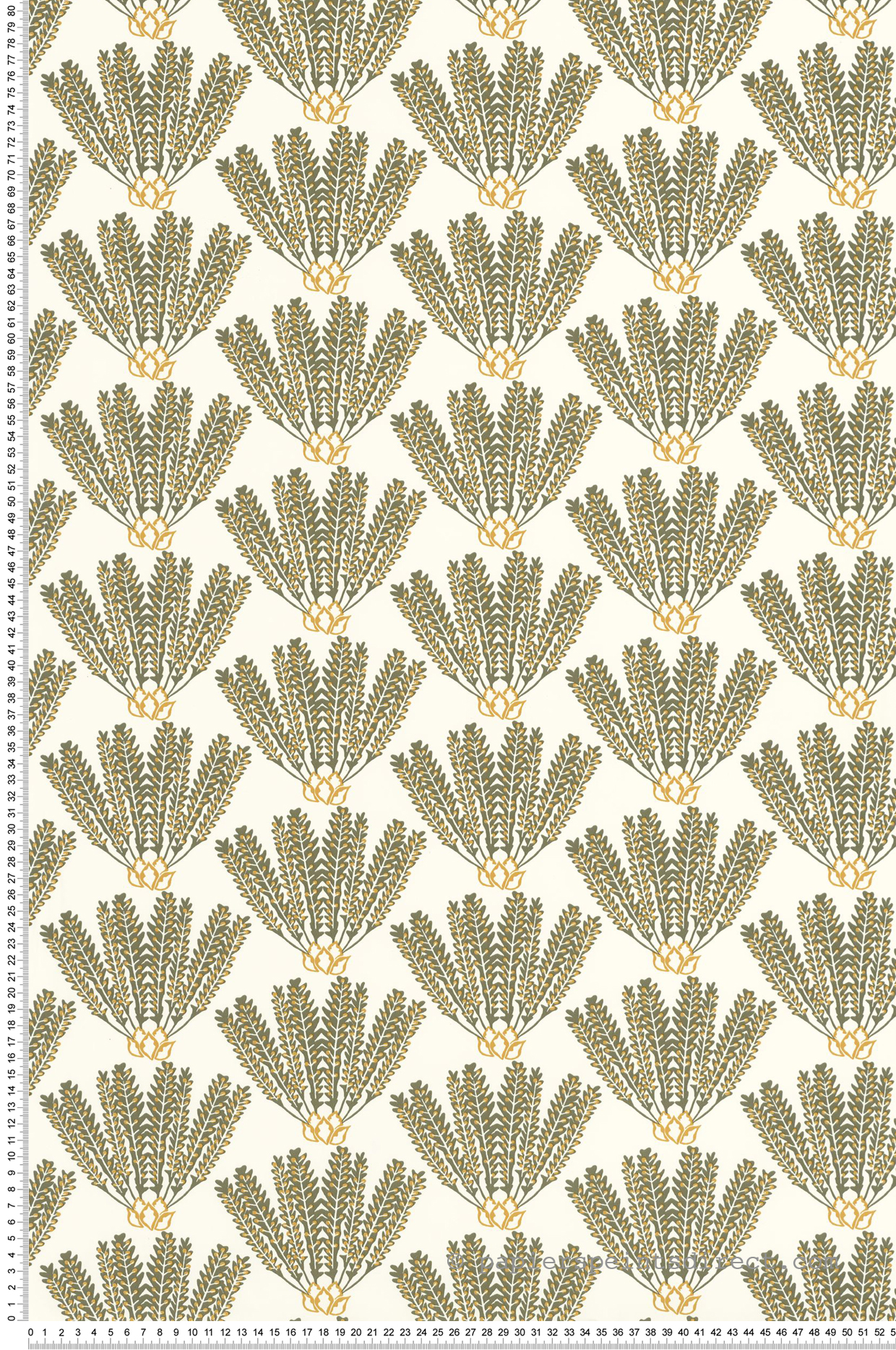 Papier peint Palme Eldorado kaki jaune - L'Epopée de Casélio | Réf. EPO103717022