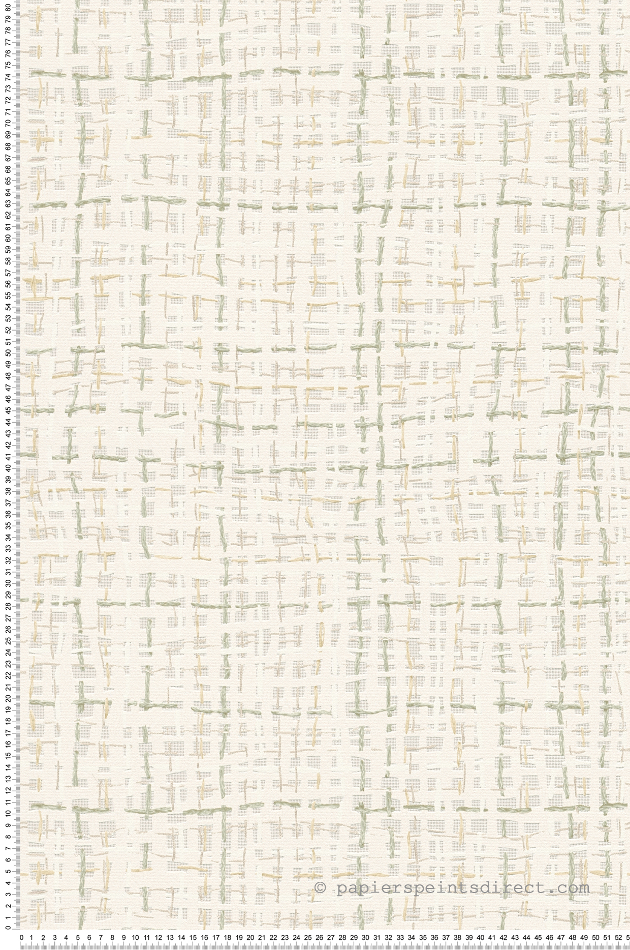 Papier peint Tissage Relief Rabane vert - Abaca de Lutèce | Réf. LTC-51232704