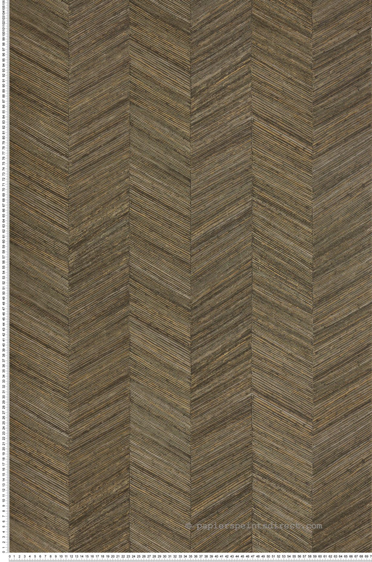 Papier peint Chevron Bois Ocotea kaki - Végétal de Casamance | Réf. CAS-75371630