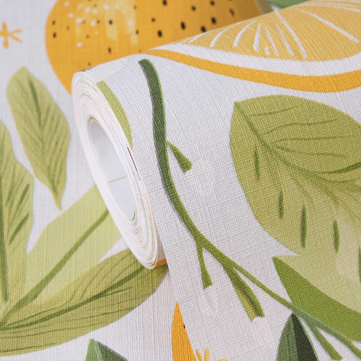 Papier peint Citron Fleur Pop jaune gris - Pintwalls 3 d'A.S. Création ZOOM | Réf. AS-791691