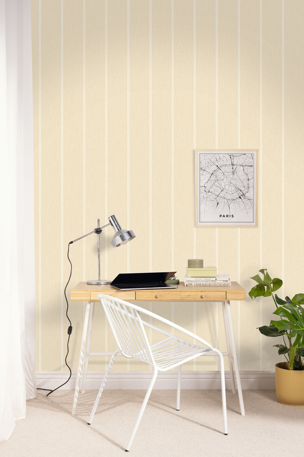 Papier peint Rayure Navaia beige - Elea de Casélio | Réf. ELEA107371010