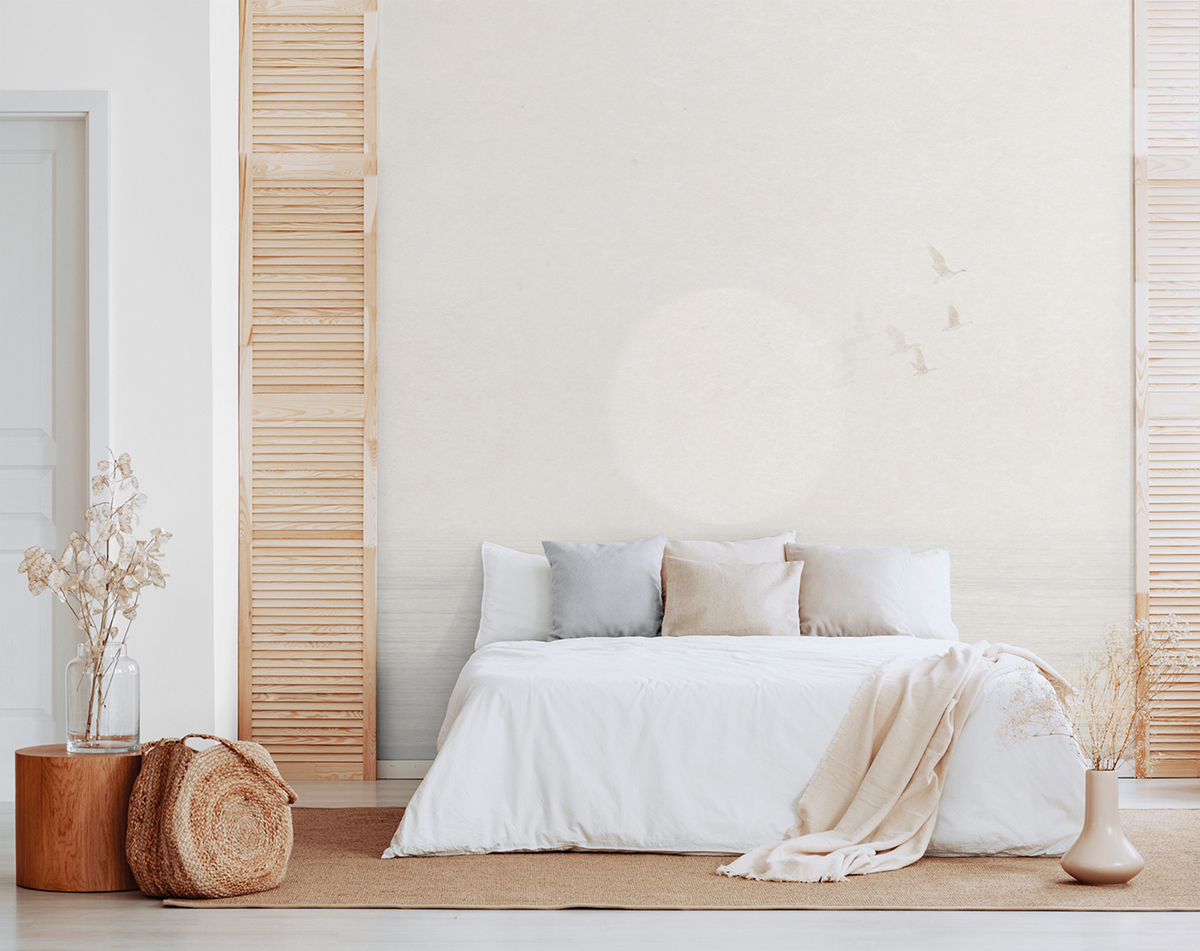 Papier peint panoramique Soleil Sunset gris - Panorama 2 de Lutèce | Réf. LTC-PAN1702C