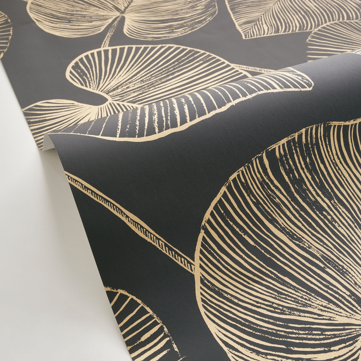 Papier peint Feuille Magistral noir doré - XXL de Casélio AMB3 | Réf. XXL104539021