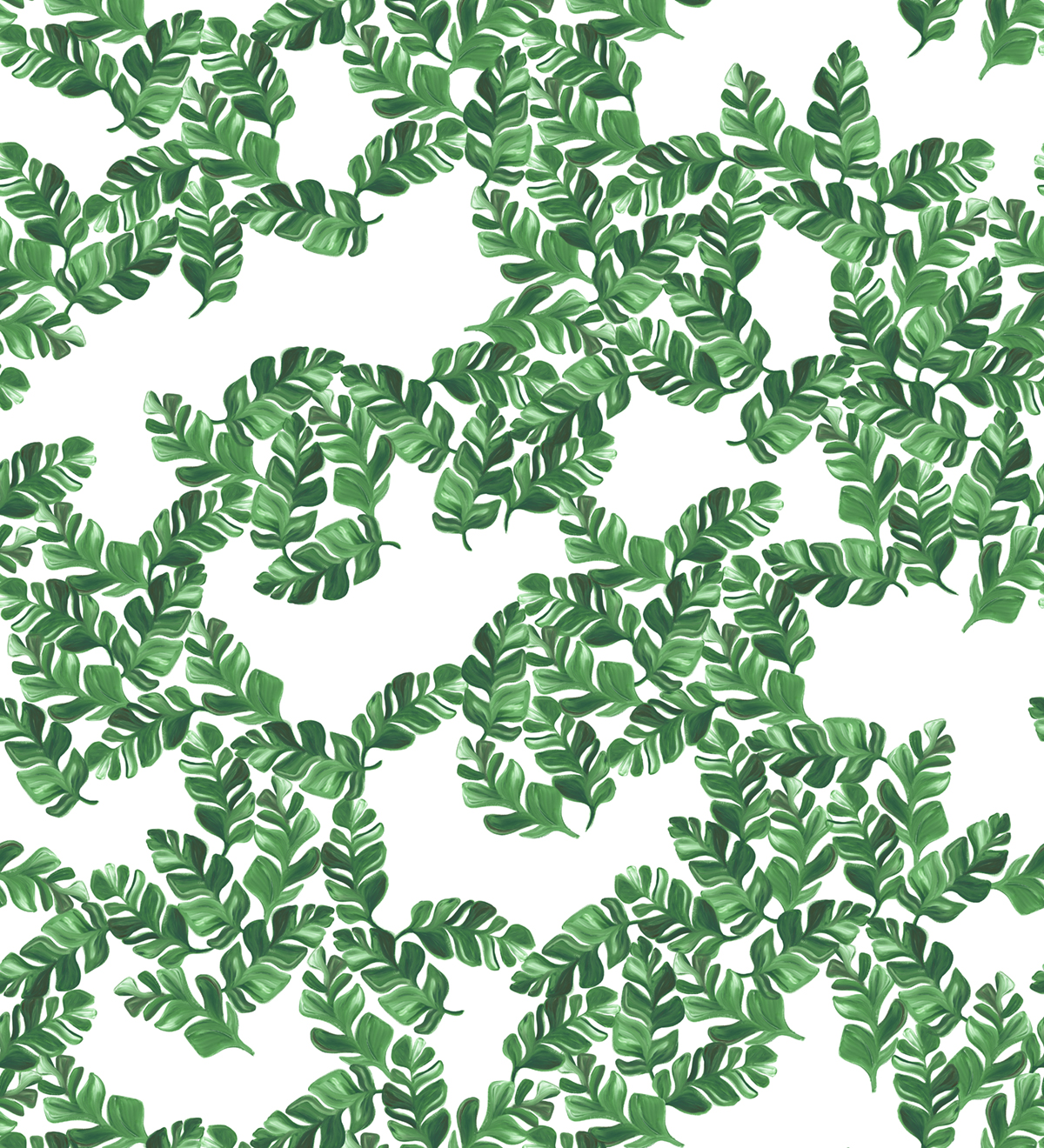 Papier peint panoramique Pacifico Vert A+B - 1/2/3/4/5/6 - Isidore Leroy