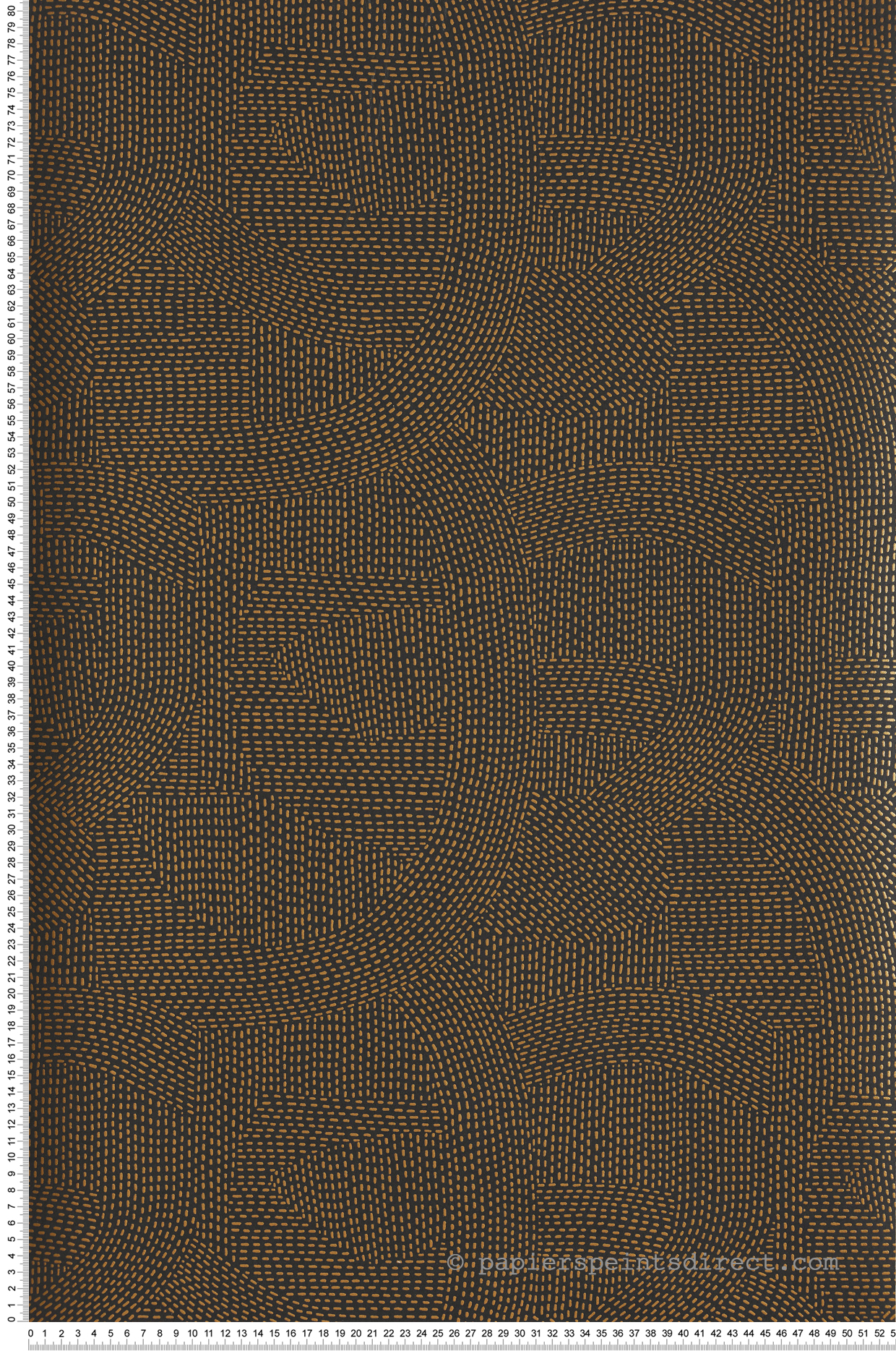 Papier peint Design Franz Carbone doré - Printemps Viennois de Casamance | Réf. CAS-74791230