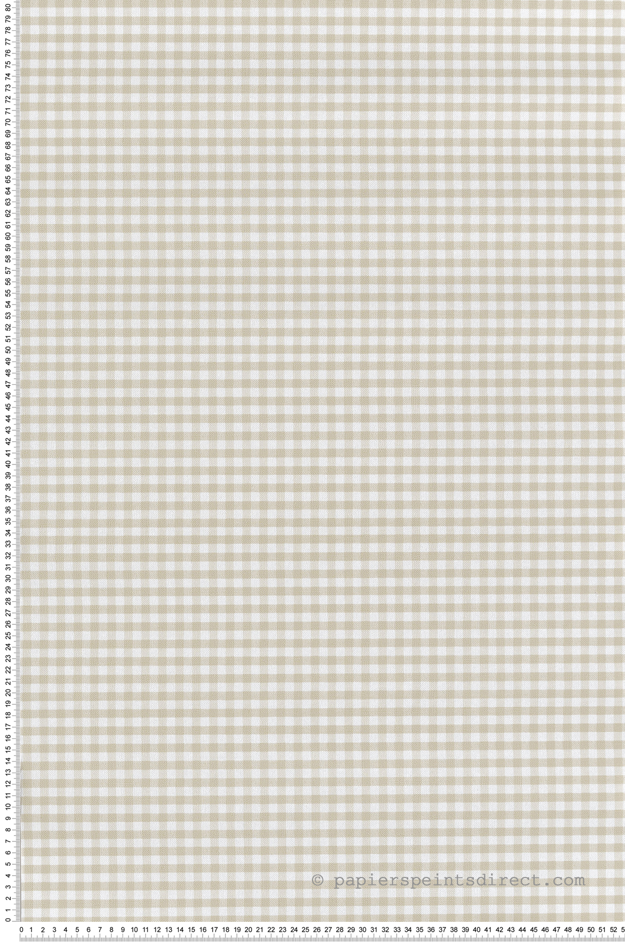 Papier peint Motif Vichy beige - Garden Party 2 de Montecolino | Réf. MC-8391