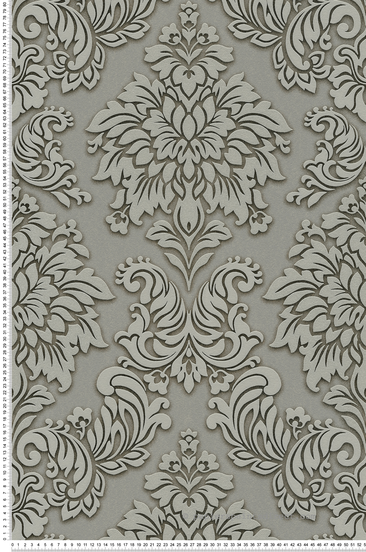 Papier peint Baroque anglais gris fer - Metropolitan Stories d'AS Création | Réf. SP14625