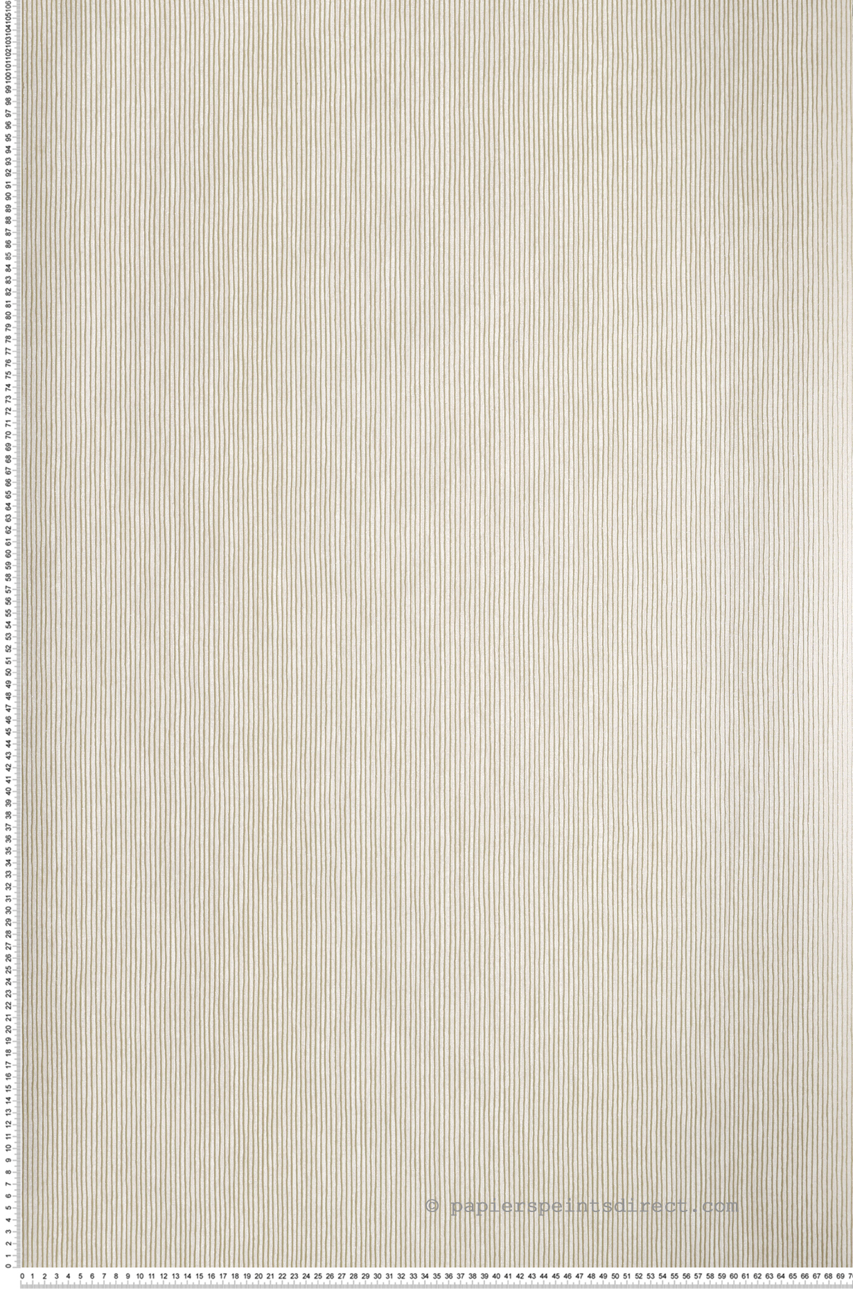 Papier peint Rayure Sulpice neige doré pailleté  - Printemps Viennois de Casamance | Réf. CAS-A74200232