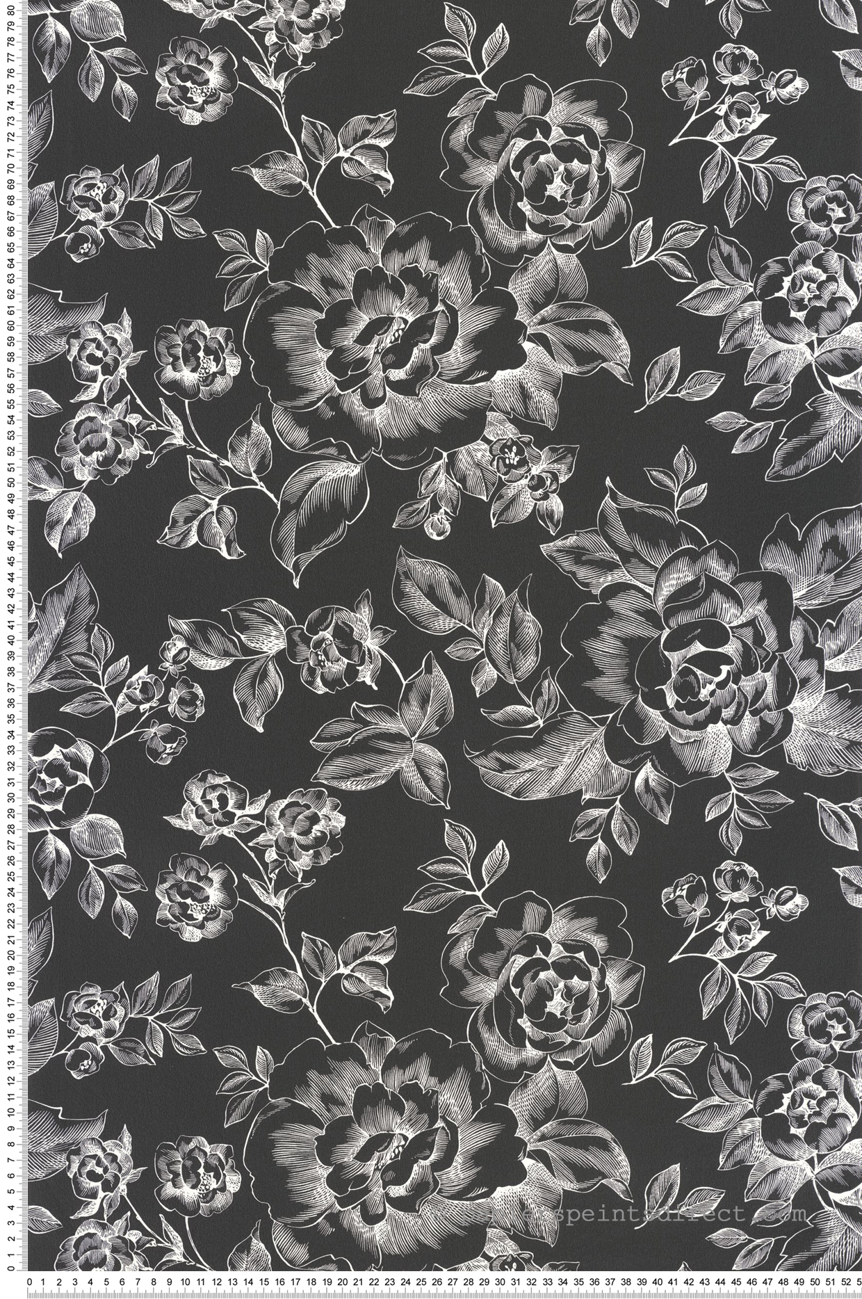 Papier peint A Fleur De Peau noir et blanc - Moonlight 2 de Casélio AMB | Réf. MLGT69849122