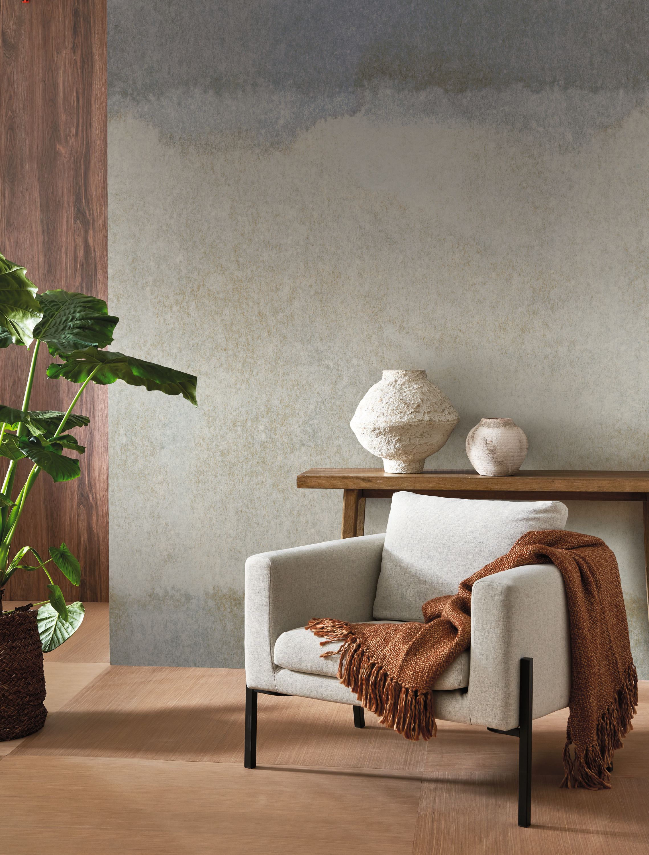 Papier peint panoramique Ciel d'Orage M argile 200x280 - Wonderwalls de Casadéco | Réf. WDWS88909003