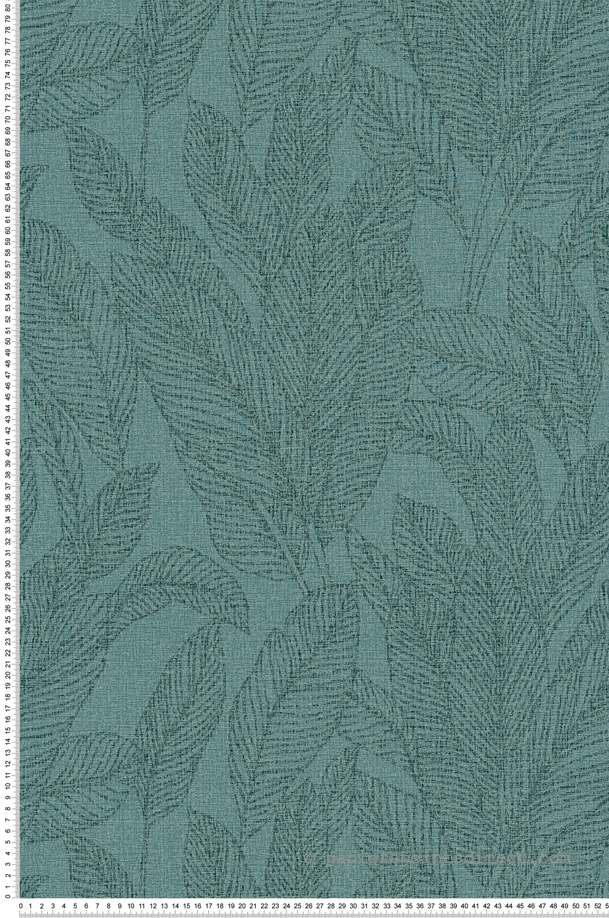 Papier peint Feuille Golden Fern vert paon doré - Cosmoliving d'A.S. Création | Réf. AS-790644