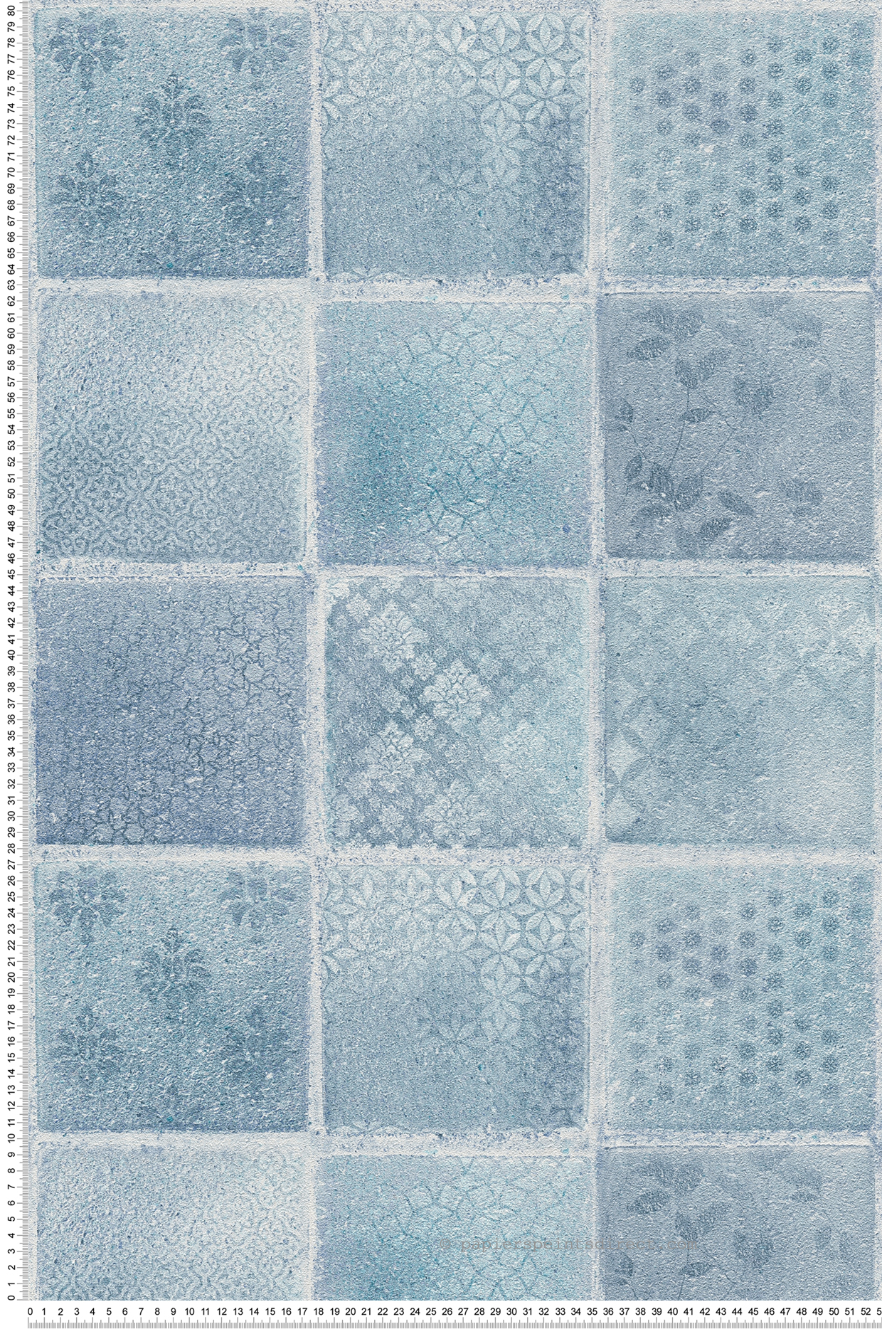 Papier Peint Carreaux de Ciment bleu - New Studio 2.0 Ed. II de AS Création | Réf. SP15324