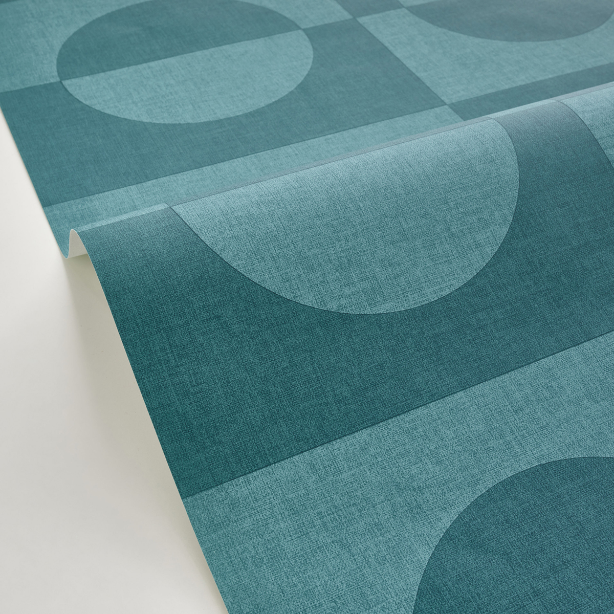 Papier peint Géométrique Vintage Etendu bleu canard - XXL de Casélio AMB2 | Réf. XXL104576000