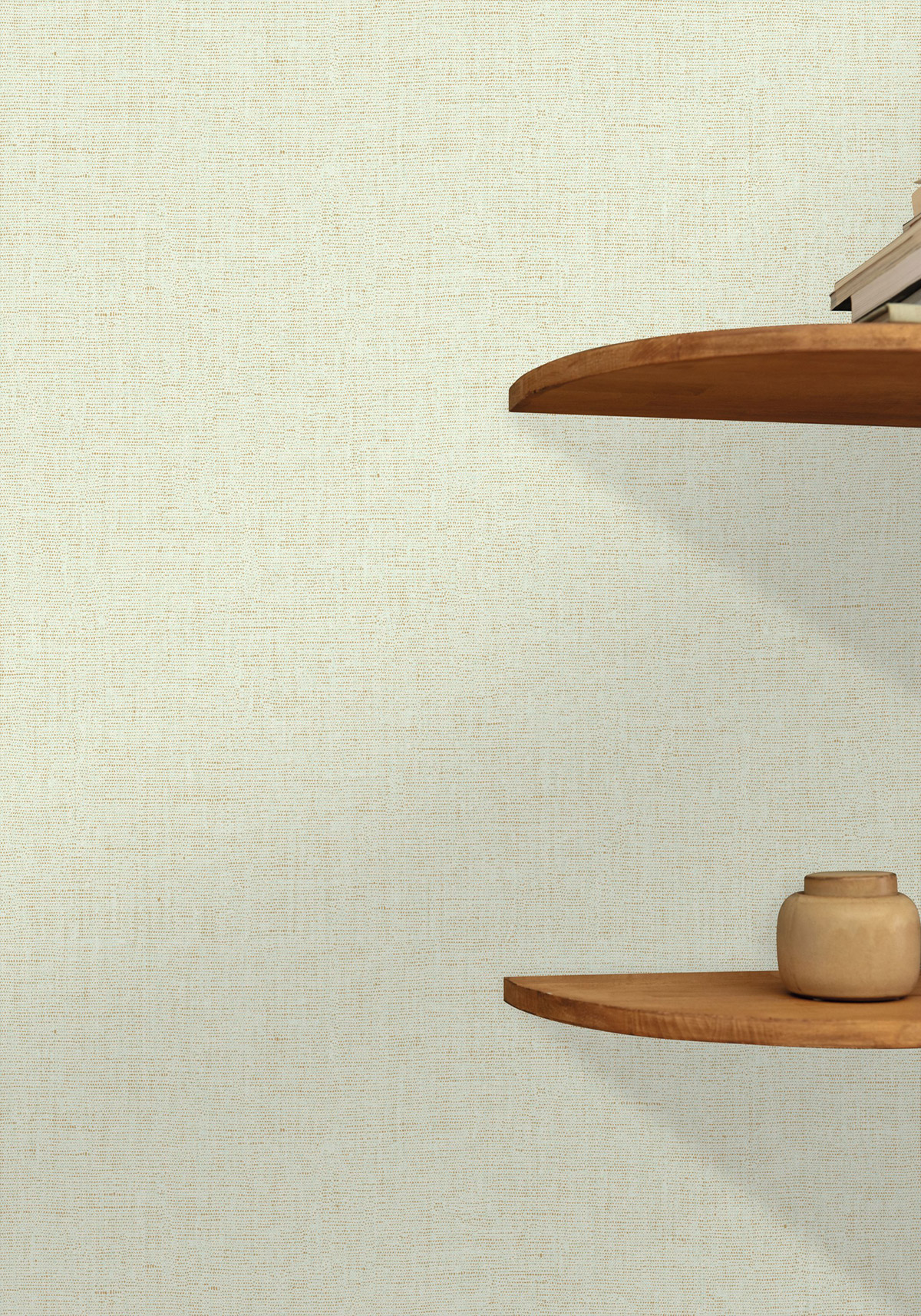 Papier peint Uni Lin vert clair doré - Line Up de Casélio | Réf. LNP103237220