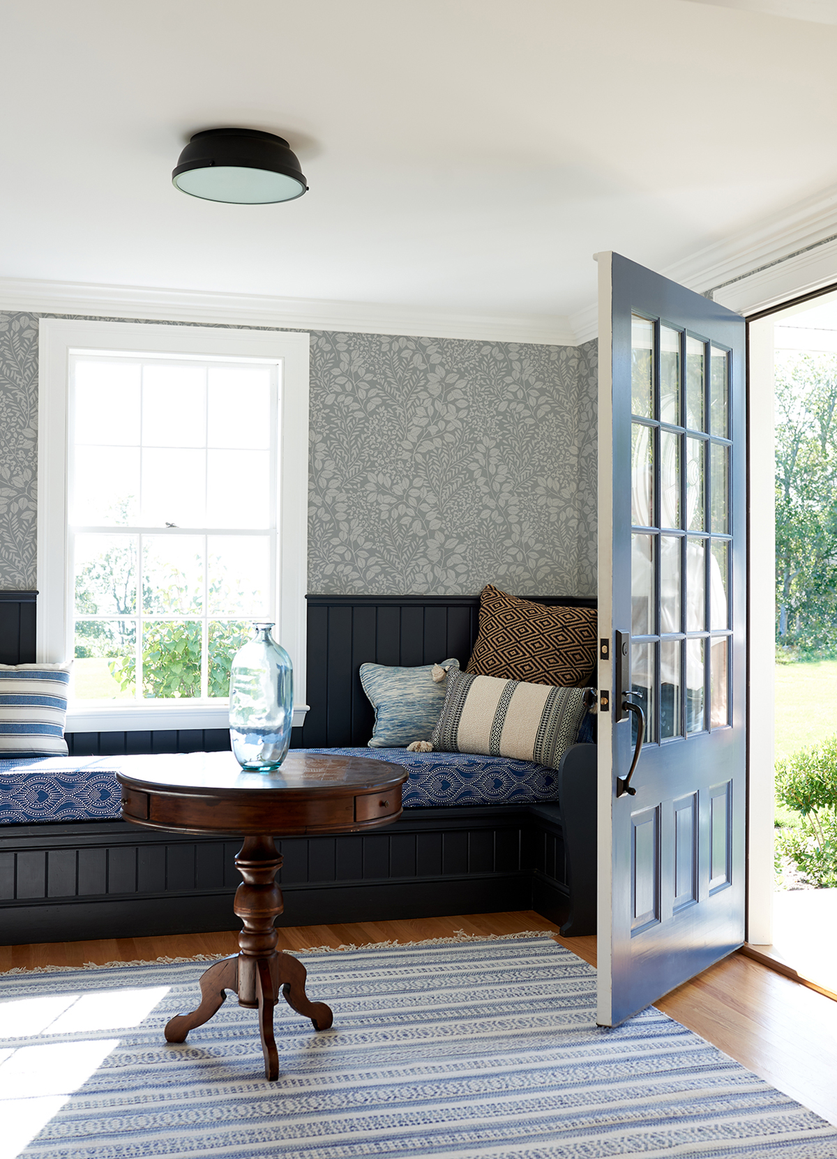 Papier peint Empreinte Végétale Elin gris - Delicatesse de Lutèce AMB2 | Réf. LTC-FD26519