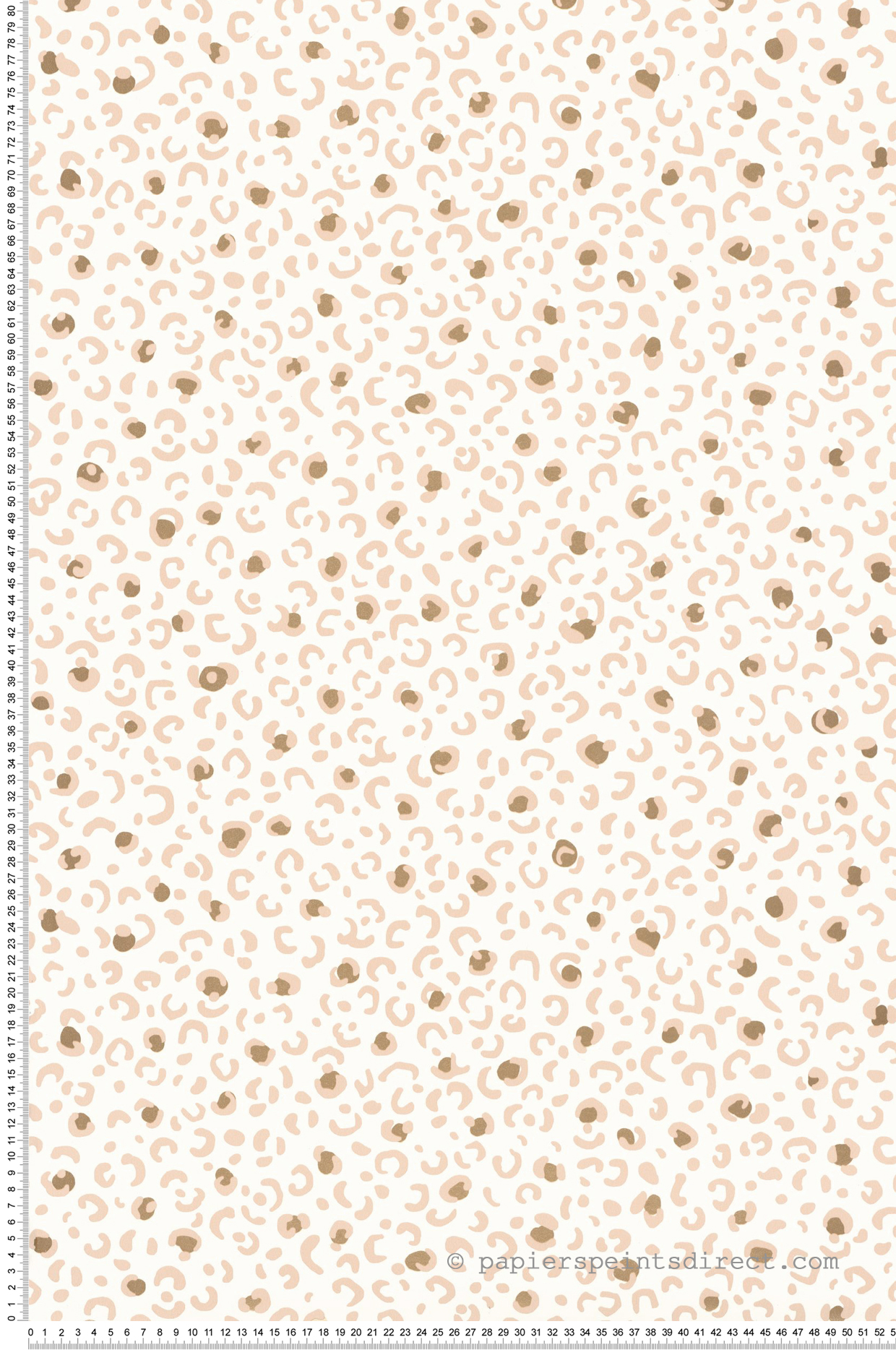 Papier peint Taches Léopard Léonne beige rosé doré - Let's Go Girls! de Casélio | Réf. LGG104450435