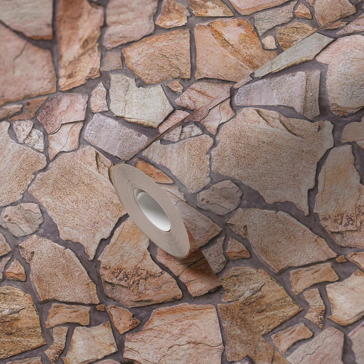 Papier peint Dalles Pierre naturelle - Elements 2 d'A.S. Création ROLLZ | Réf. AS-927316