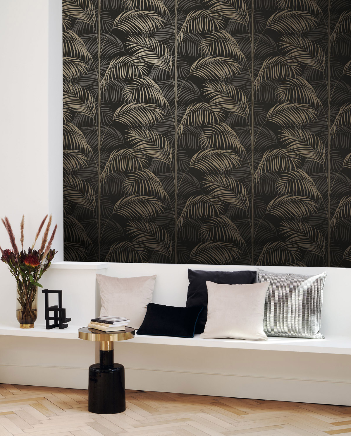 Papier peint Bambou le Tout Paris brun irisé - Années Folles de Casadéco | Réf. ANFO201039712