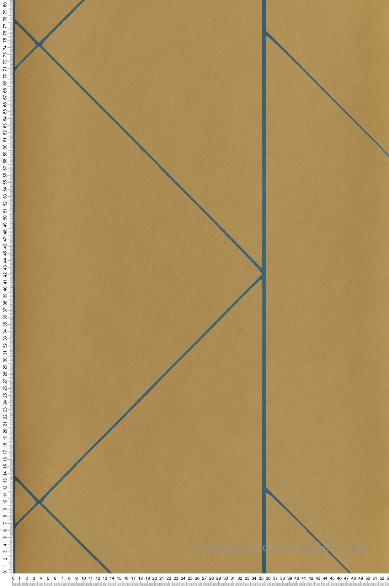 Papier peint Géométrie Pure Métallisé caramel - Alchimie de Casadéco | Réf. ALMI89902967