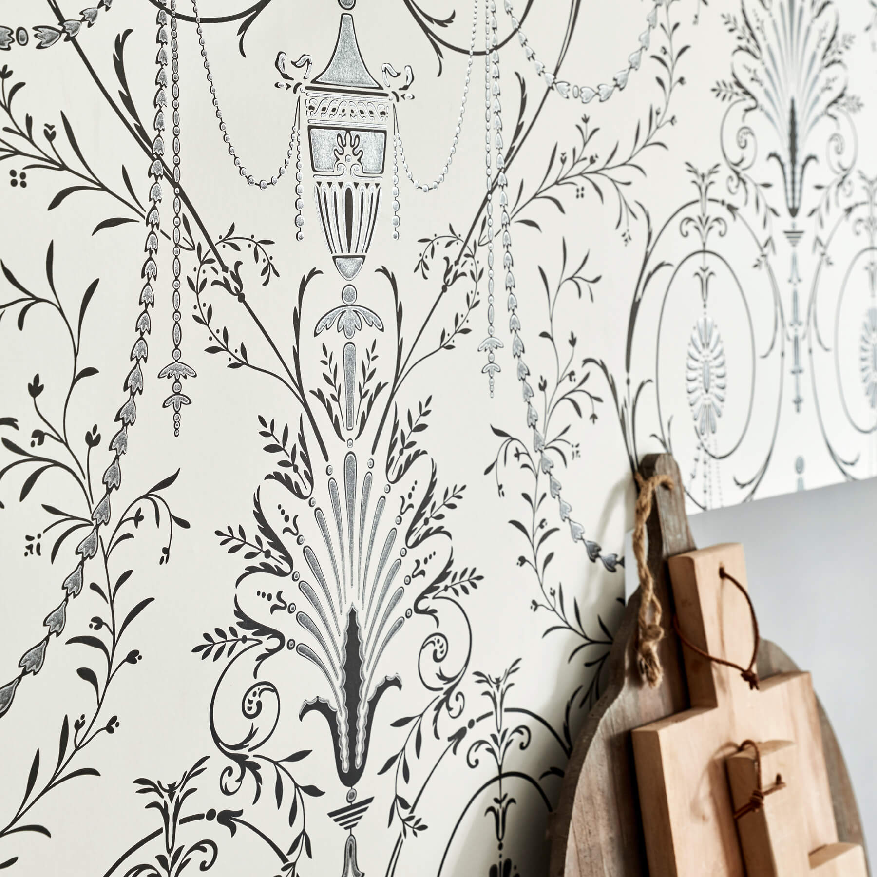 Papier peint Marlborough Glacé - Collection London Wallpapers V de Little Greene AMB