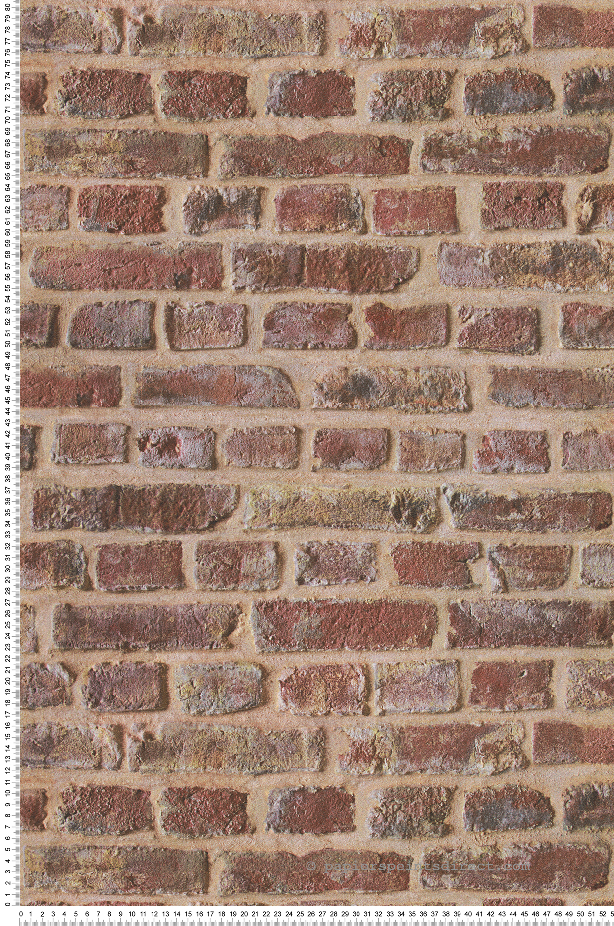 Papier peint Briquettes sablé - Reality 3 de Lutèce | Réf. LTC-51151008