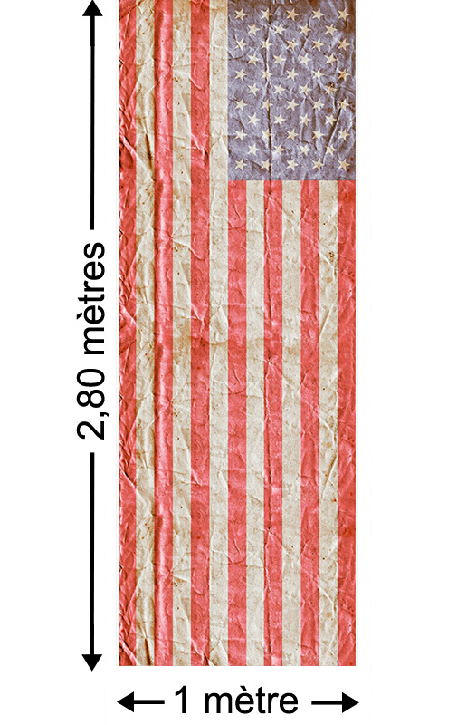 Stars and Stripes - Papier peint lé unique