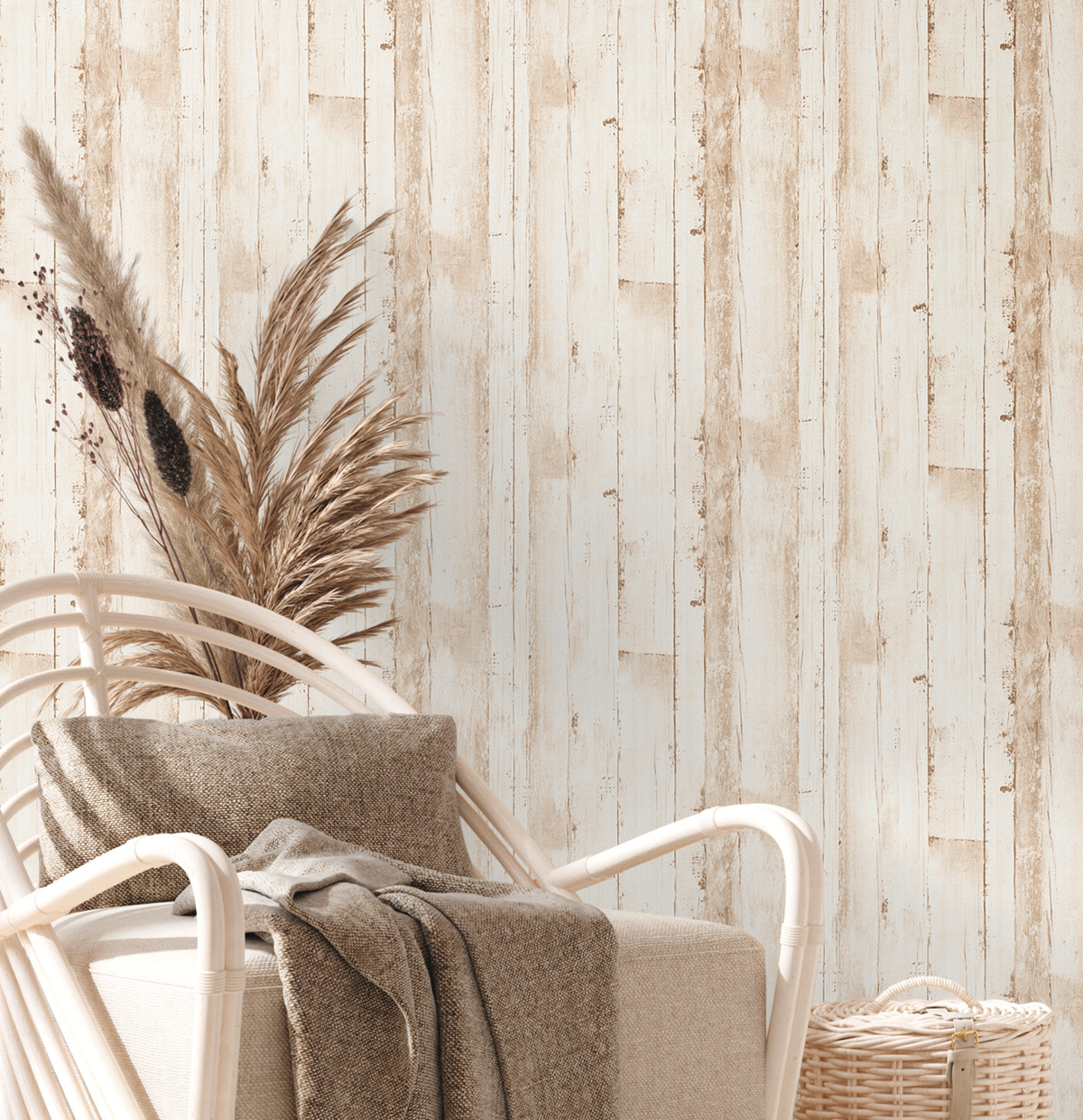 Papier peint Imitation Planche Bois marron - Natural Living d'A.S. Création AMB2 | Réf. AS-385021