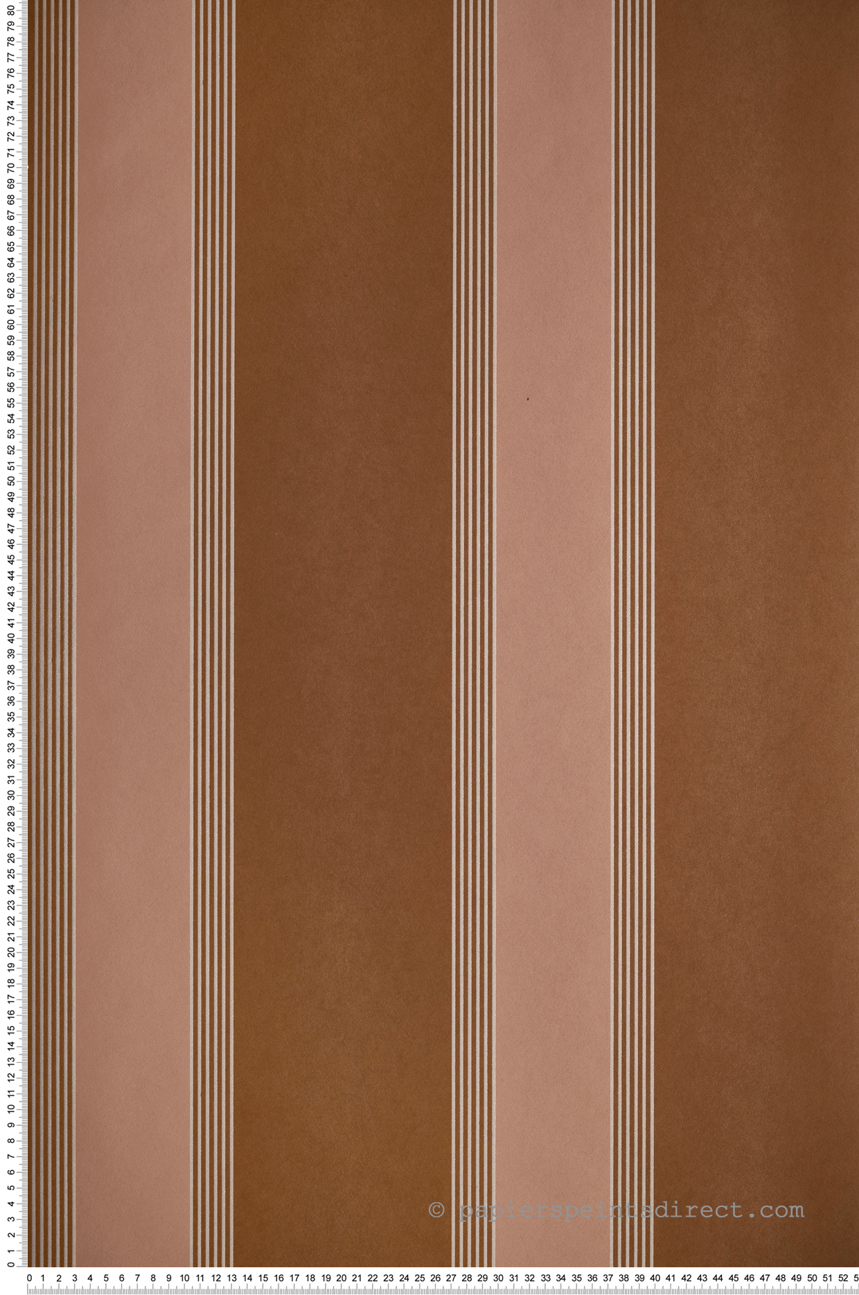 Papier peint Rayure Auteuil ambre nude - Square Jasmin de Casamance | Réf. CAS-75712344