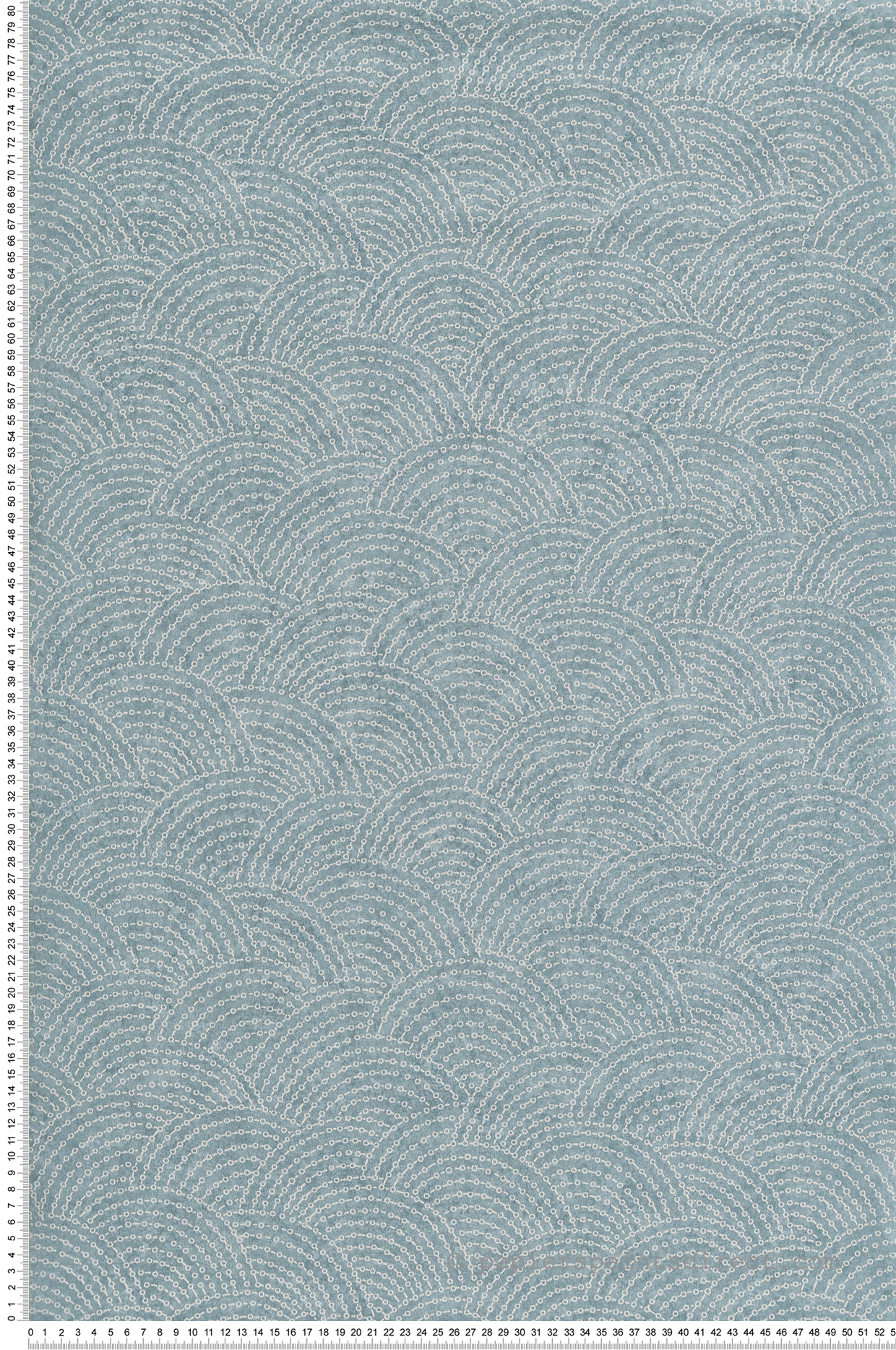 Papier peint Arc Graphique bleu d'eau paillettes - Maya de Montecolino | Réf. MC-BZ3314