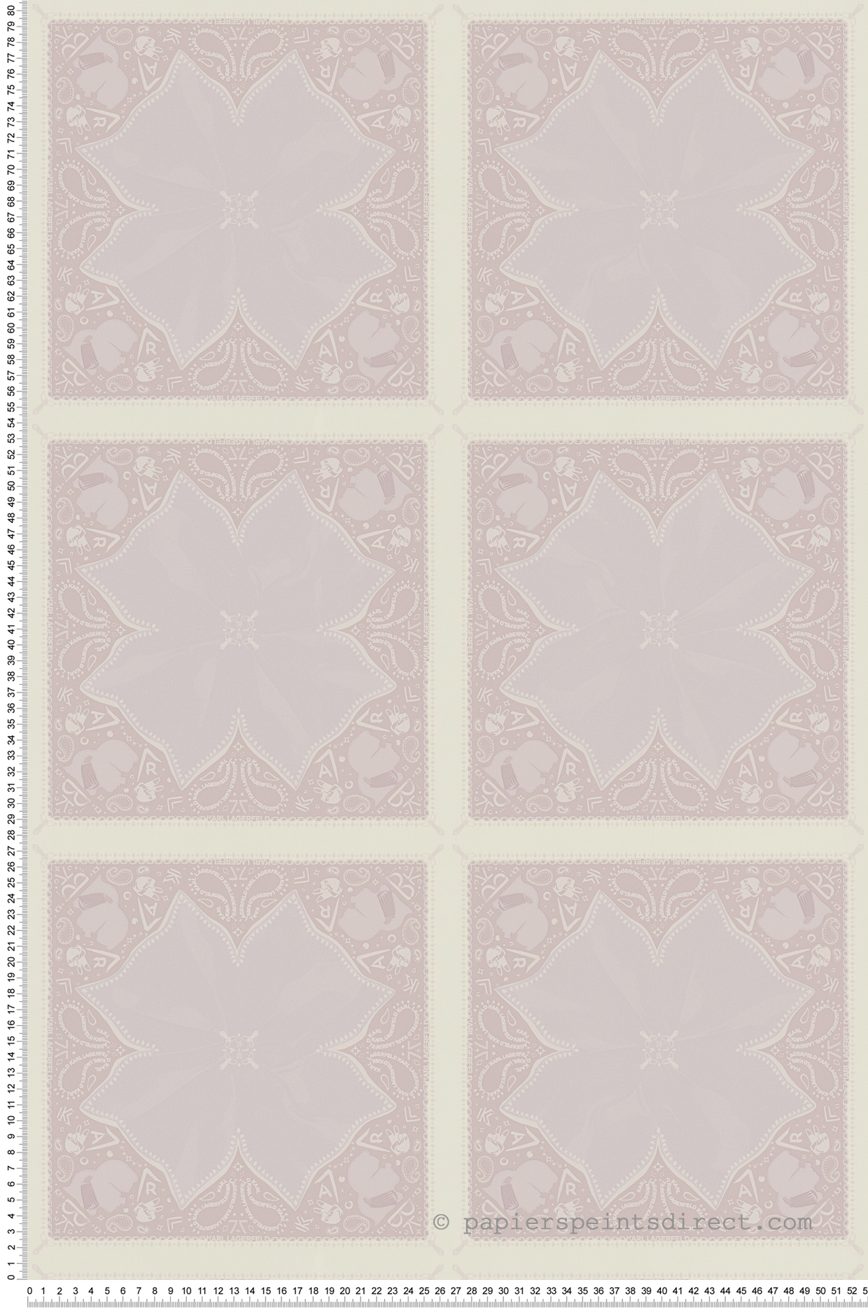 Papier peint Fleur Ines rose - Karl Lagerfeld de Montecolino | Réf. MC-37845-4