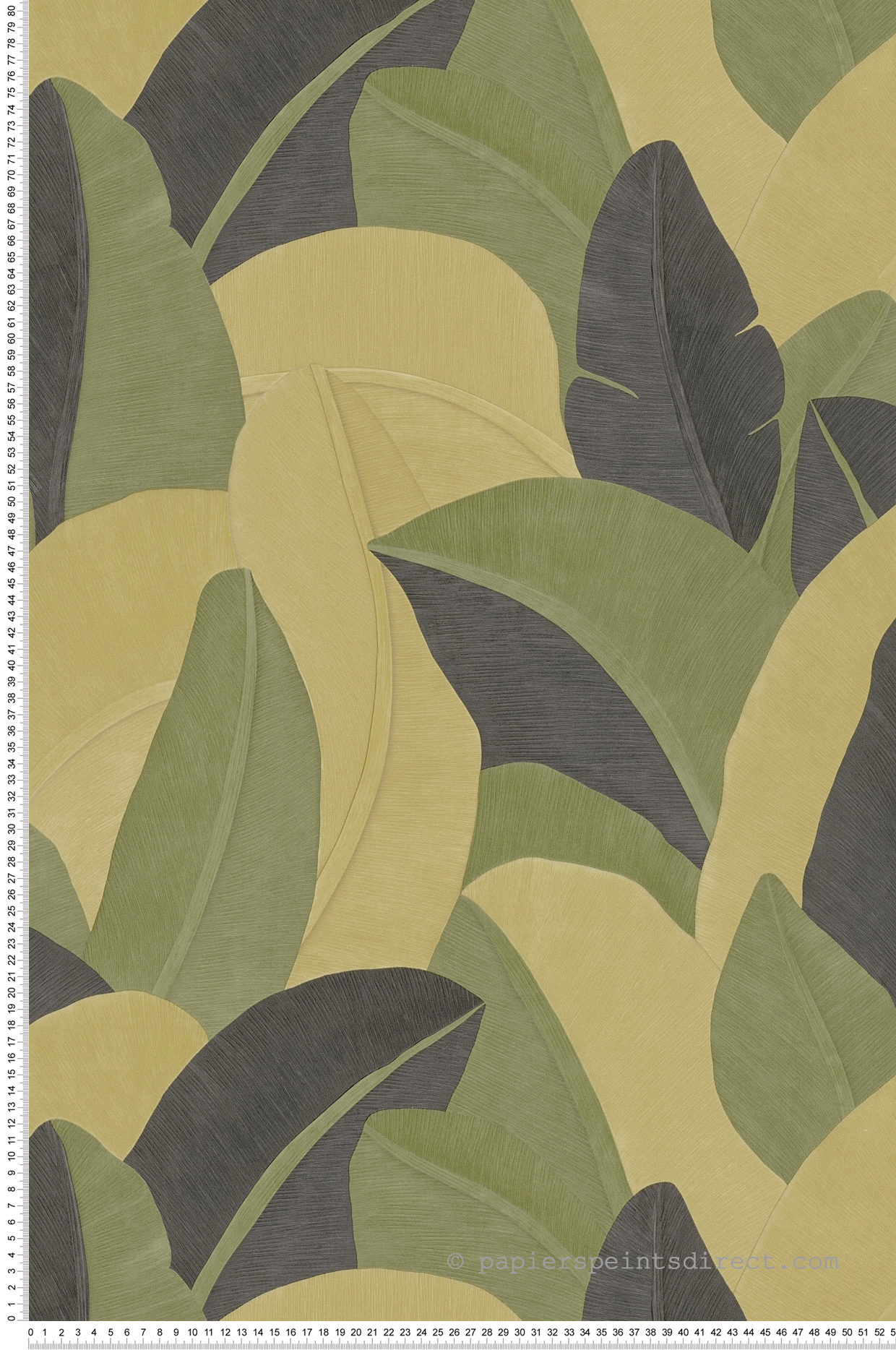 Papier peint Feuillage Graphique vert jaune - Vibes & Styles d'A.S. Création | Réf. AS-790391