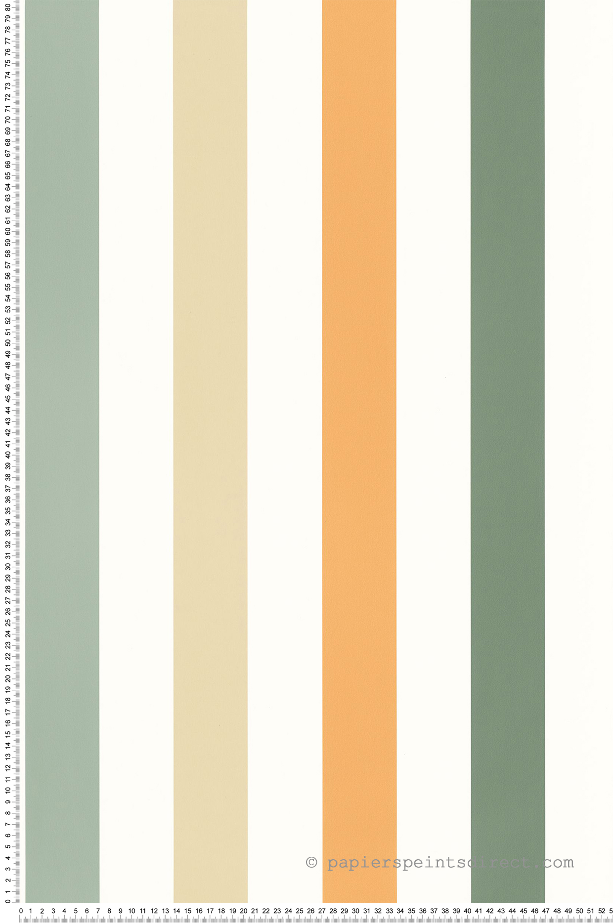 Papier peint Rayure Se Cacher jaune vert - Autour du Monde de Casélio | Réf. ADM103584367