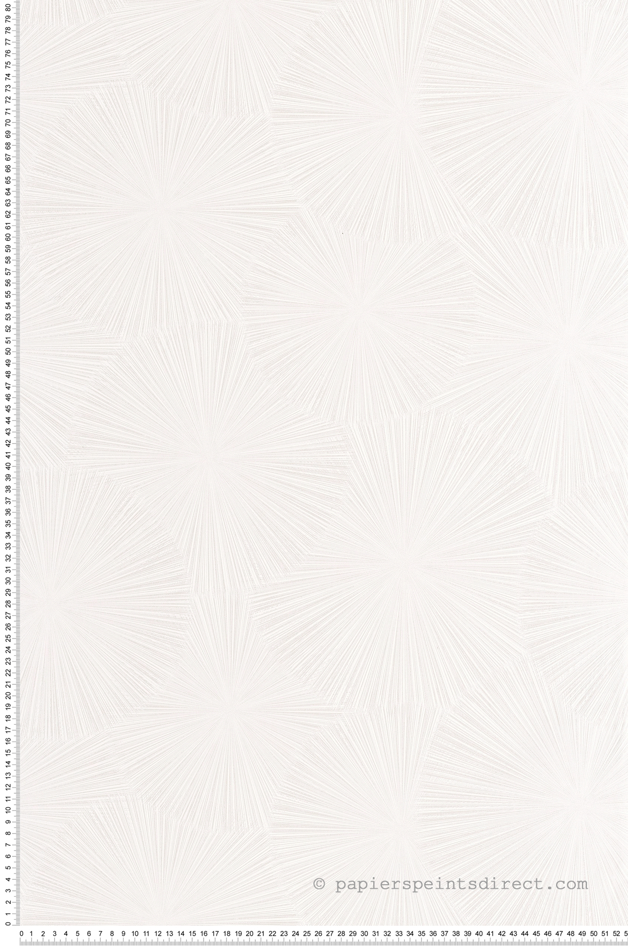 Papier peint Graphique Helios blanc craie - Solaris de Casadéco | Réf. SOLA201870011