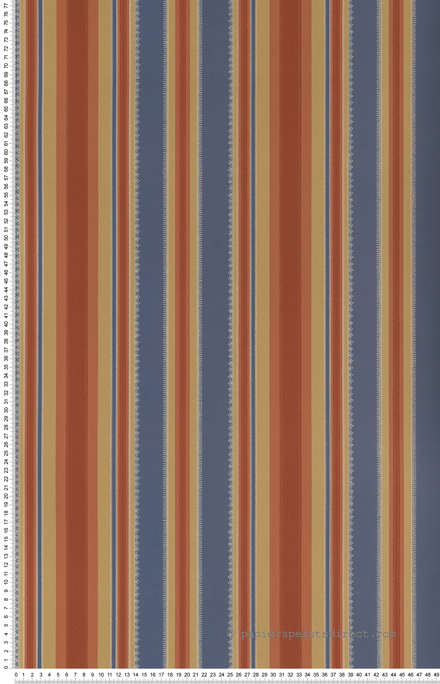 Rayures coloniales Marocco - Painted Papers de Little Greene