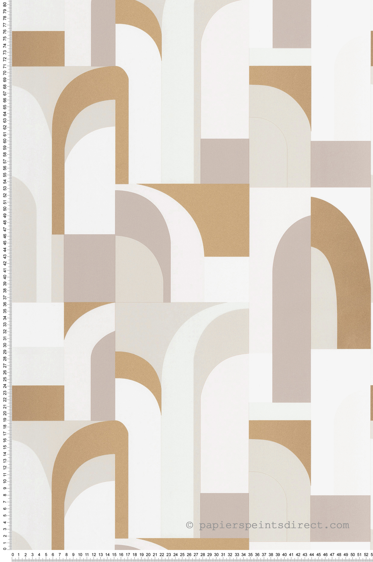 Papier peint Art Déco Doors beige rosé - Labyrinth de Casélio | Réf. LBY102081029