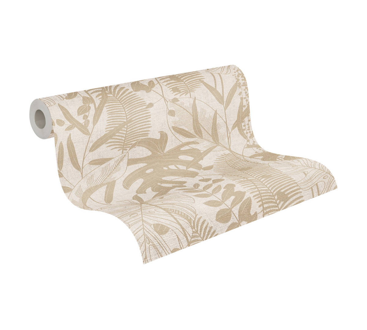 Papier peint Nature Palm Leaves beige écru - Cuba 2 d'A.S. Création AMB2 | Réf. AS-791641