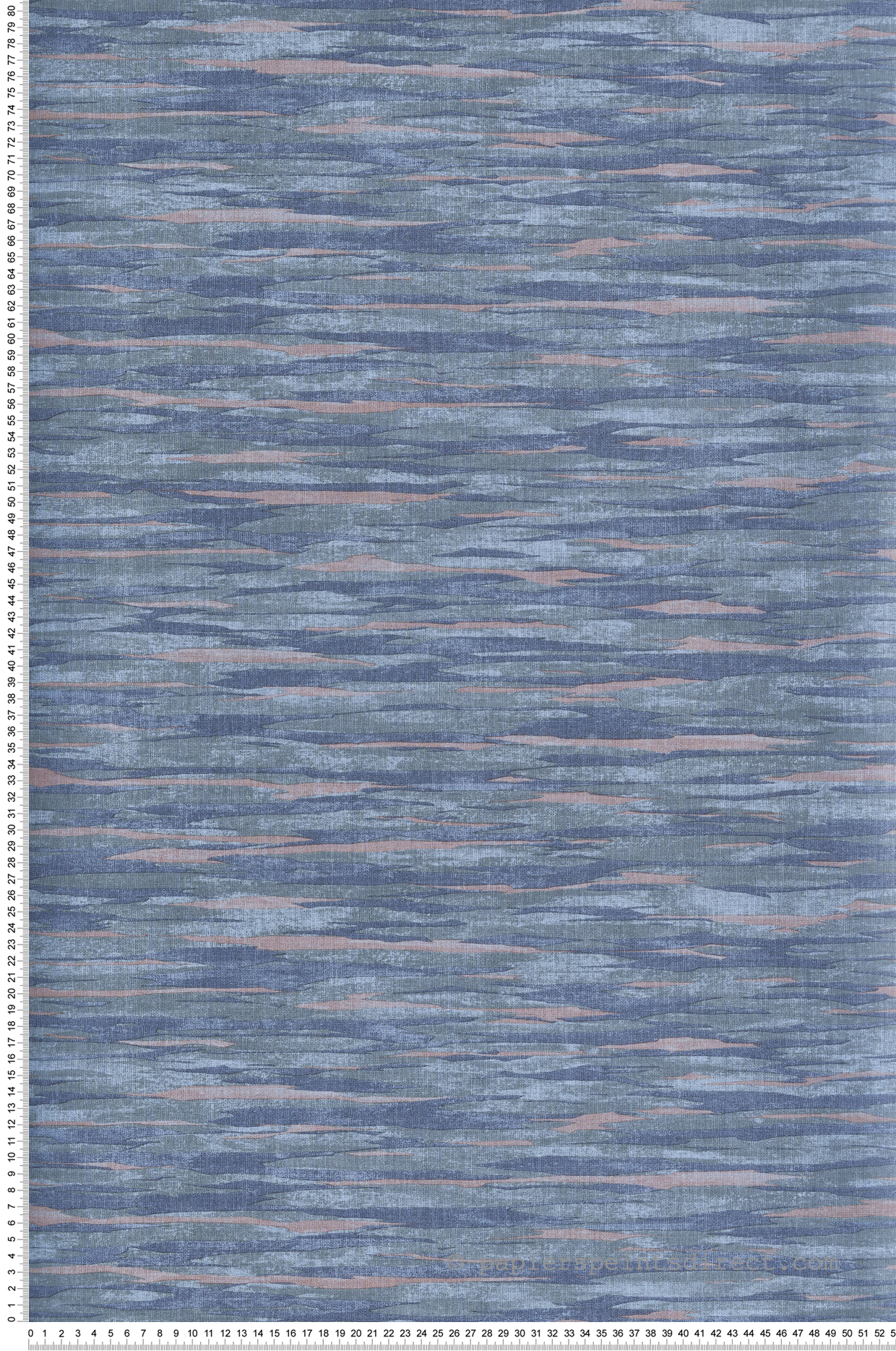 Papier peint Motifs Ondulés Textile bleu - Esterel de Montecolino | Réf. MC-AN28223