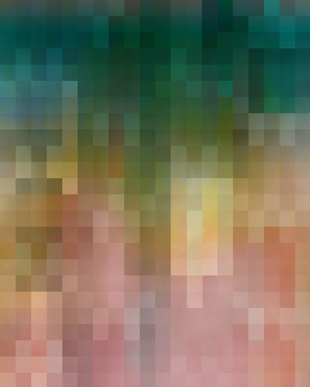 Papier peint panoramique Pixels Paper - Papier peint Komar Flair