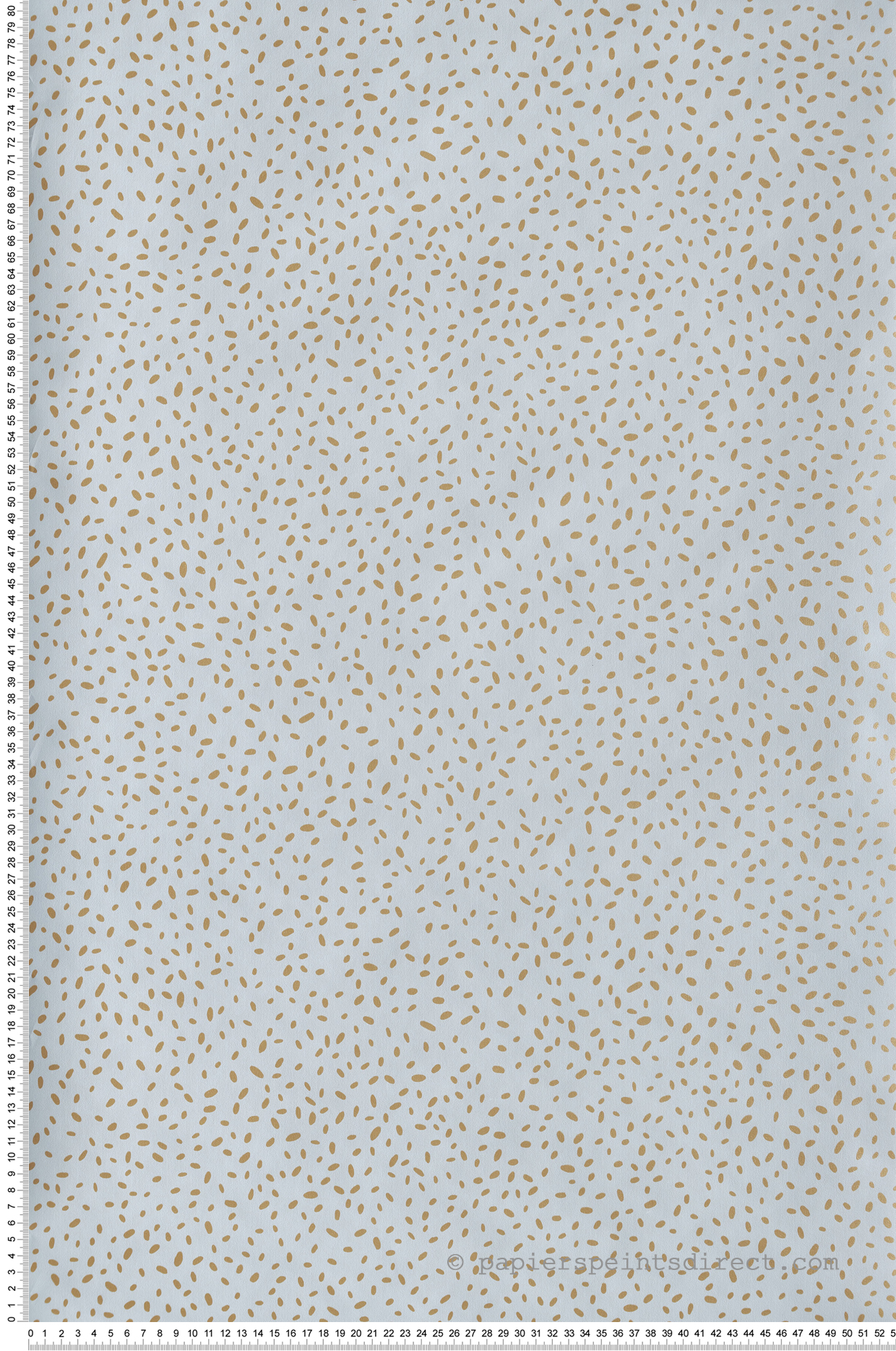 Papier peint Pois Ines bleu ciel doré - Essentiel de Casélio | Réf. ETL103136024
