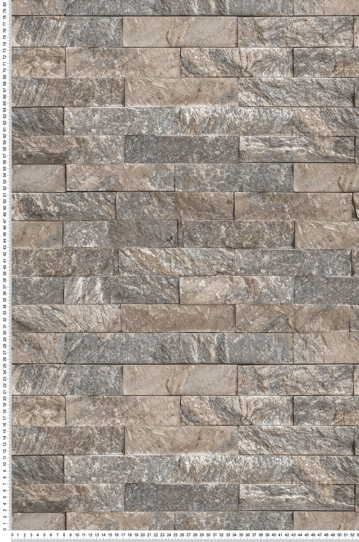 Papier peint pierre Parement gris/taupe - Style Cuisine 3 de Lutèce | Réf. LTC-CK36623