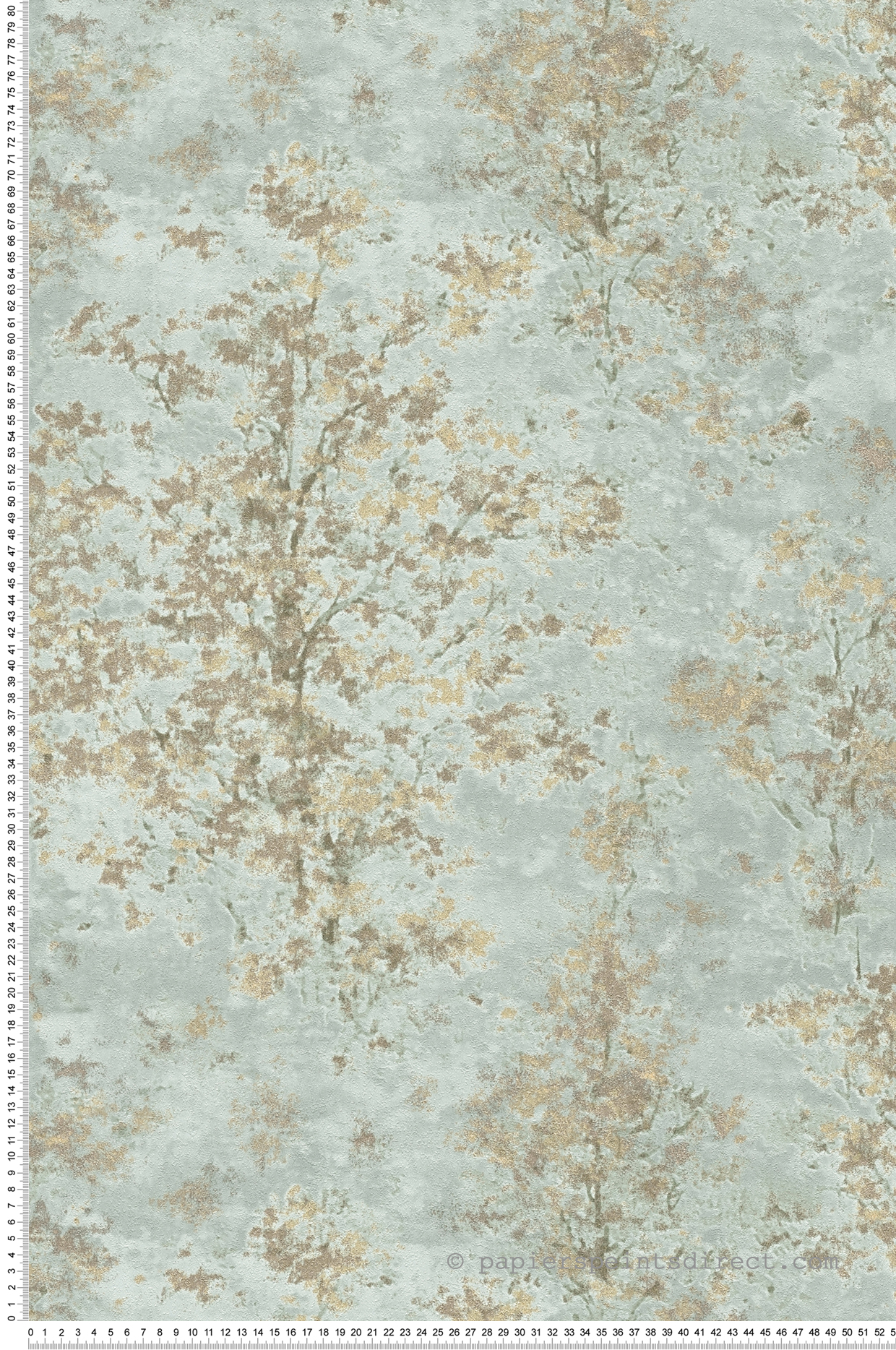 Papier peint Forêt Poétique bleu doré - Vibes & Styles d'A.S. Création | Réf. AS-792001