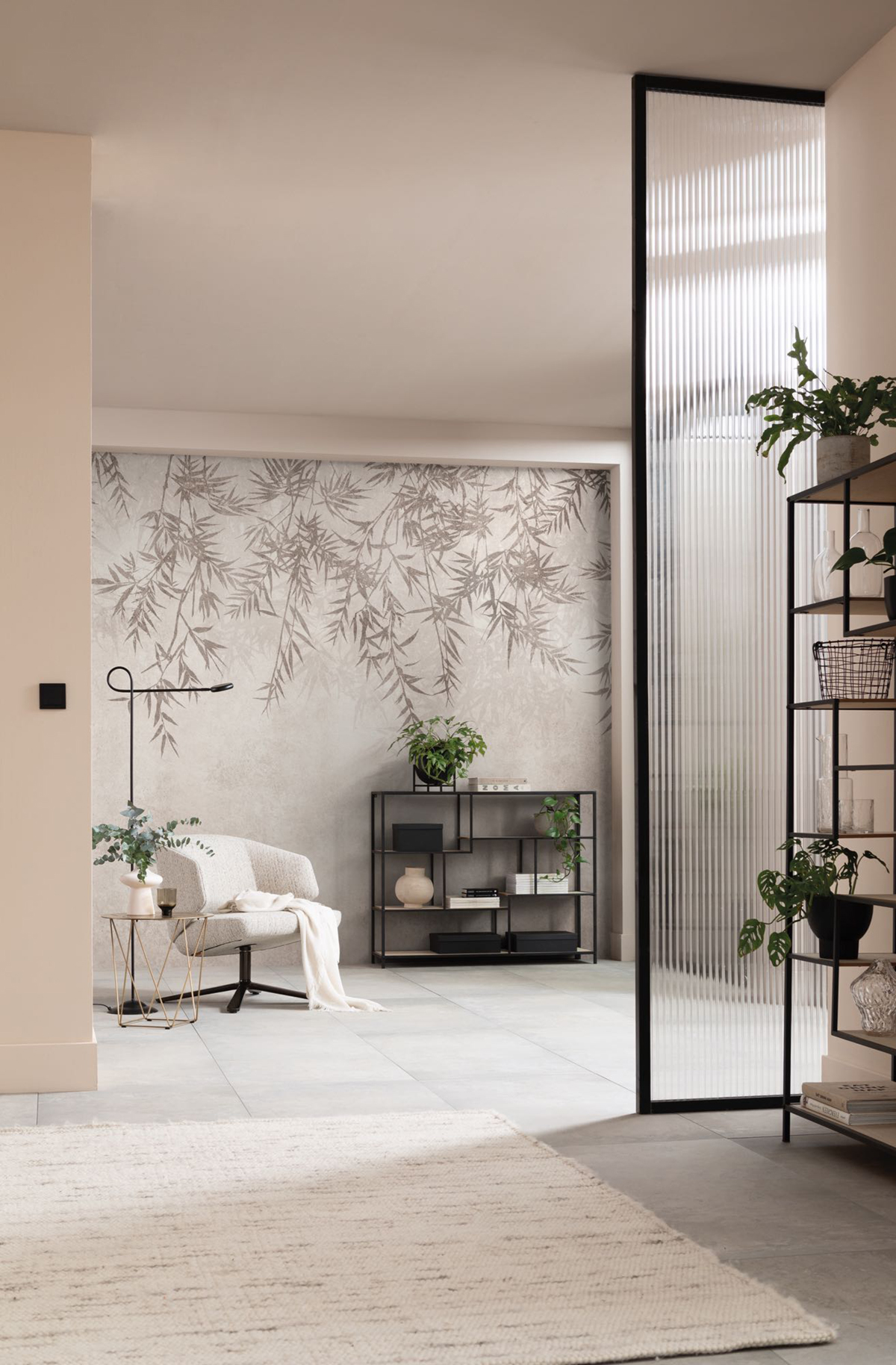 Papier peint panoramique Bambou Zen beige - Seasons de Komar