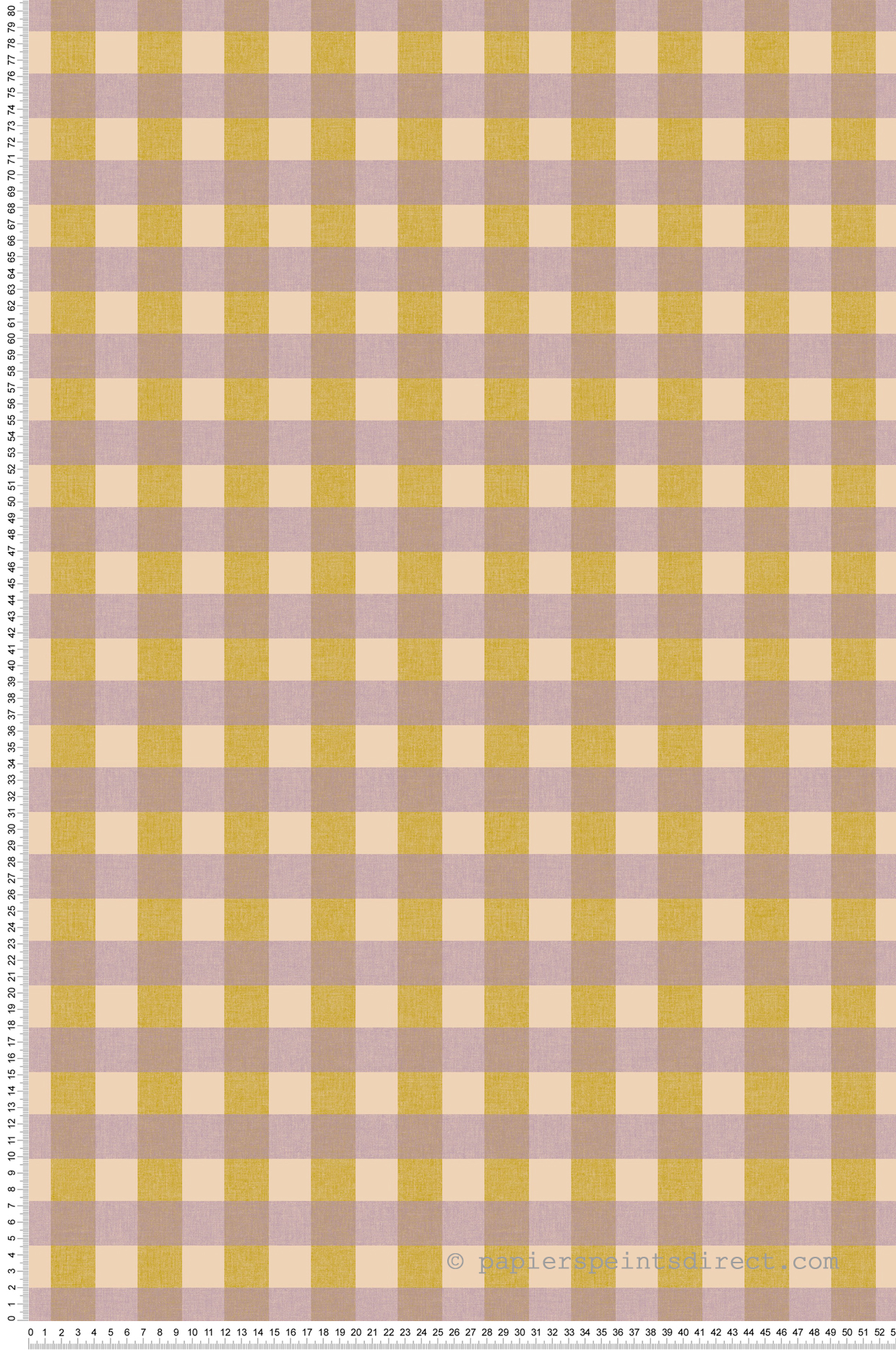 Papier peint Vichy Carreaux Victoria mauve vert - Happy Kids Club de Casélio | Réf. HKC104424571