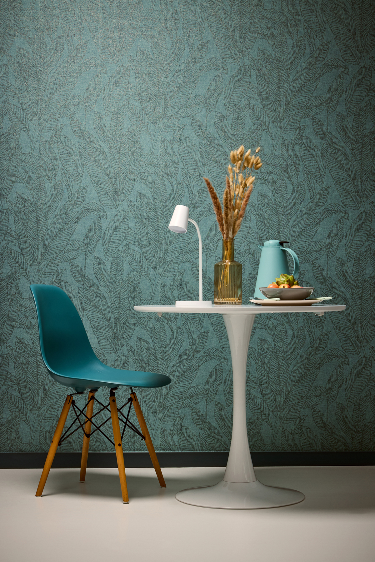 Papier peint Feuille Golden Fern vert paon doré - Cosmoliving d'A.S. Création AMB3 | Réf. AS-790644