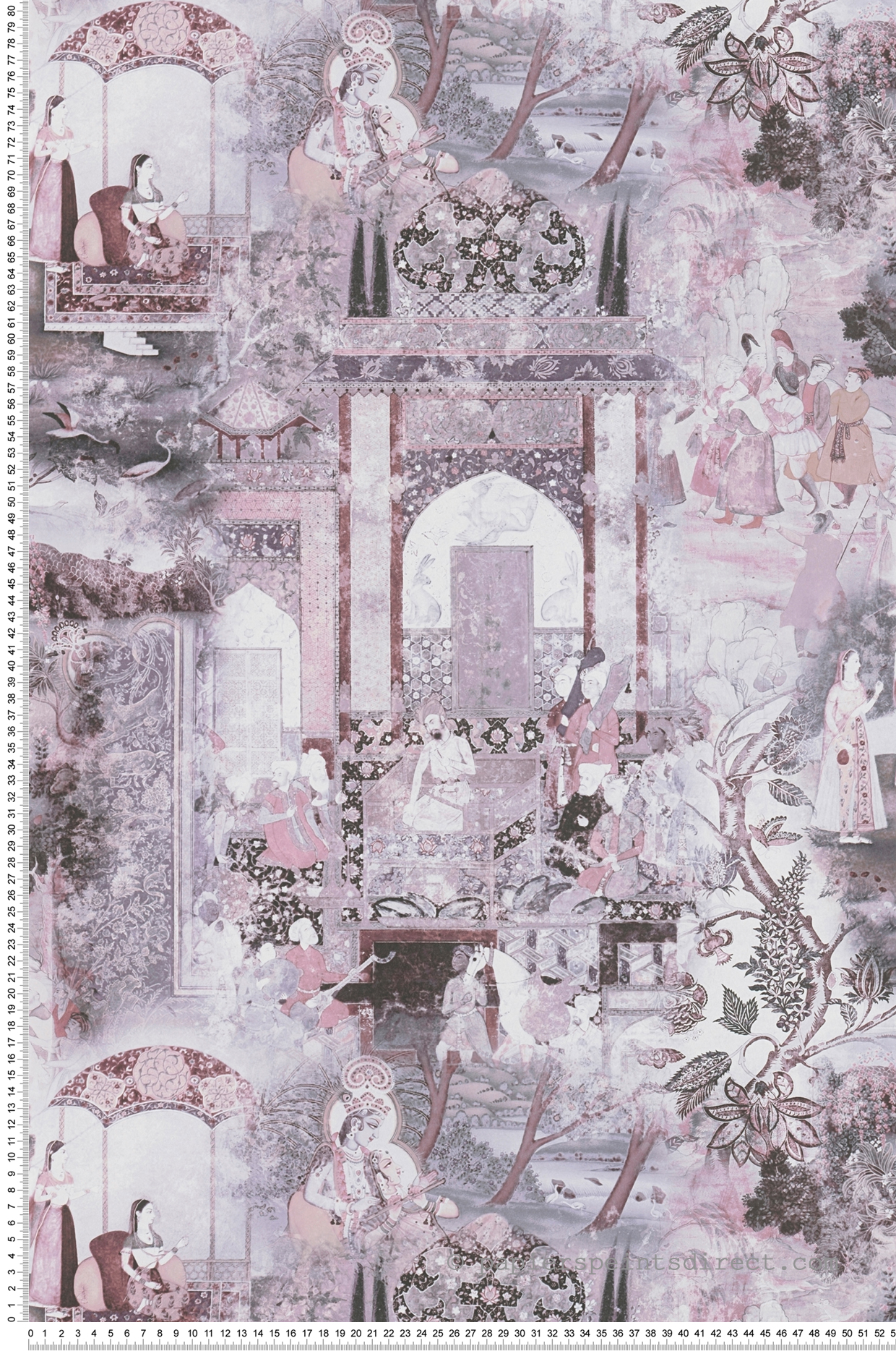 Papier peint Paysage Indien violet - Dream Flowery de Architects Paper | Réf. 38174-4
