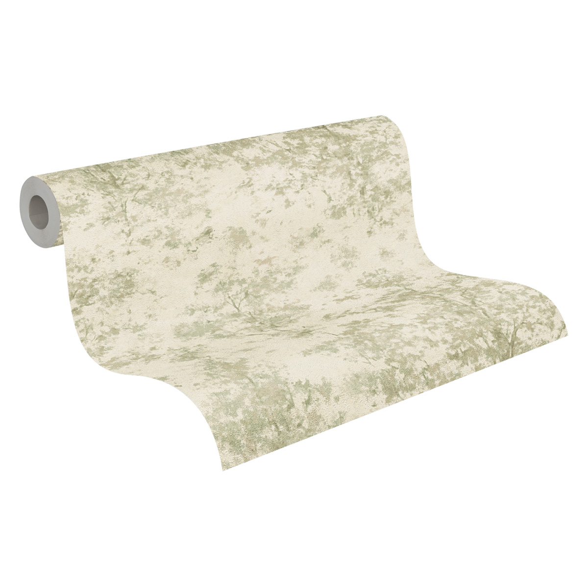 Papier peint Forêt Poétique vert pailleté - Vibes & Styles d'A.S. Création AMB7| Réf. AS-792004