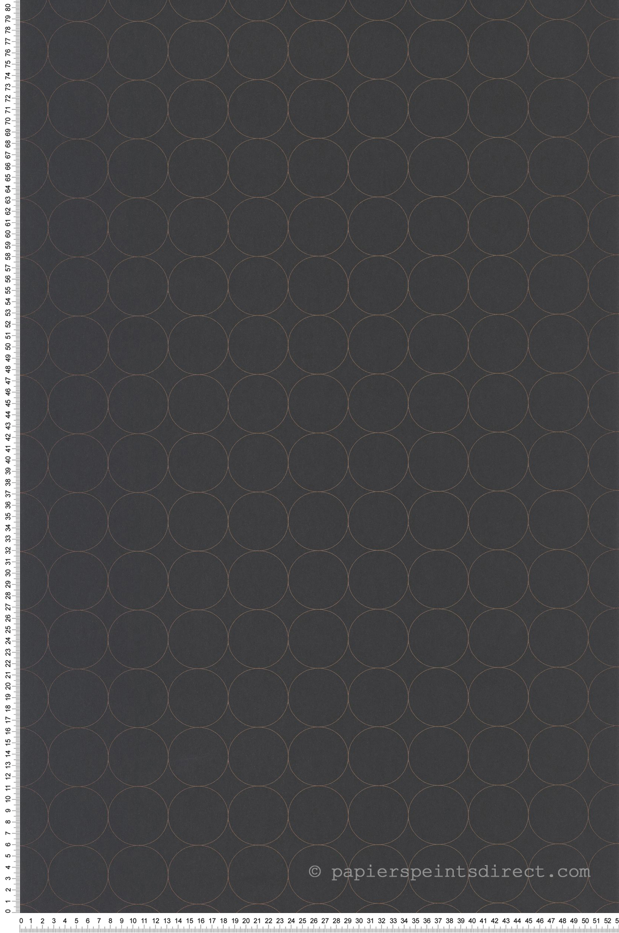 Papier peint scandinave Disques noir - Vision de Casadéco | Réf. VISI83689505