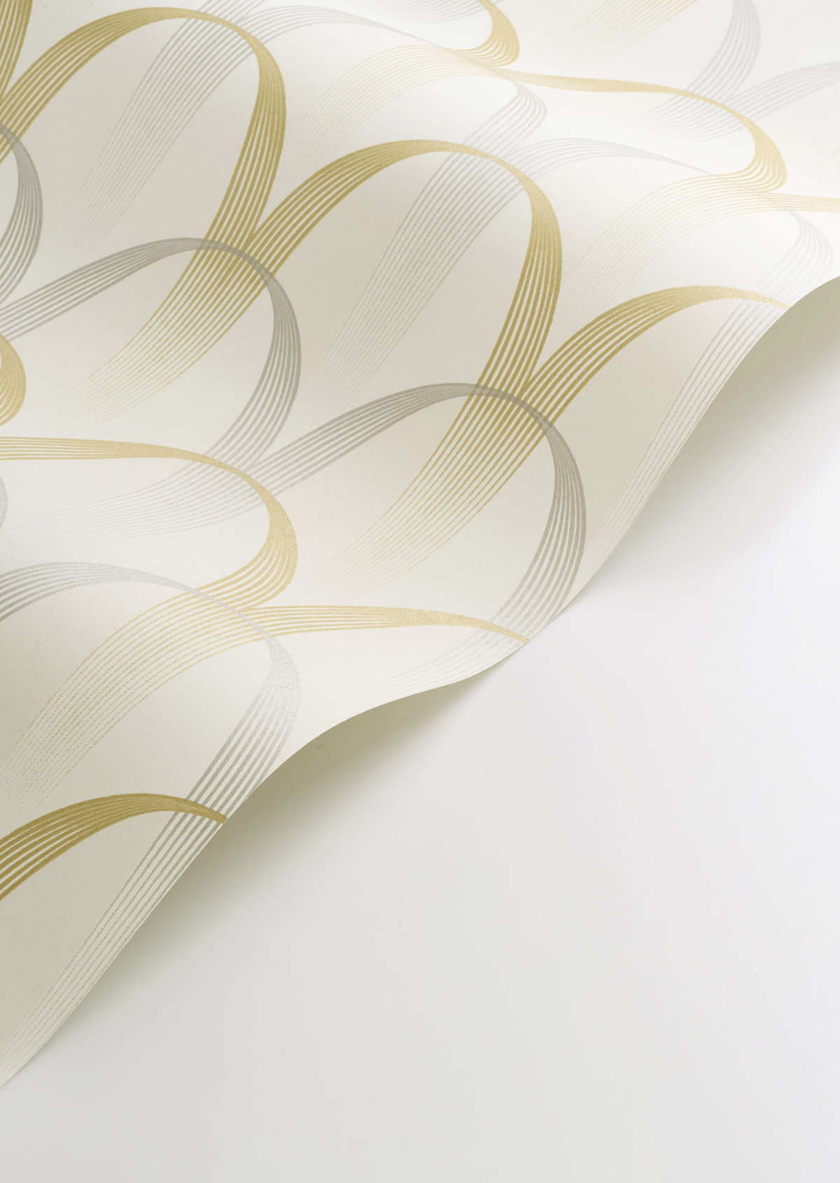 Papier peint Arche Entrée des Artistes blanc doré - Années Folles de Casadéco AMBV | Réf. ANFO201041921