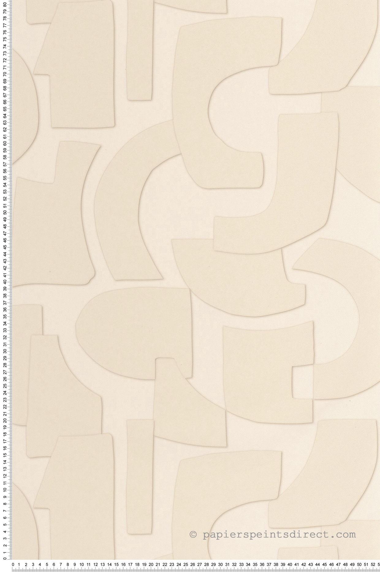 Papier peint Géométrie Effet Volume sable - Origine de Casélio | Réf. OGN106051012